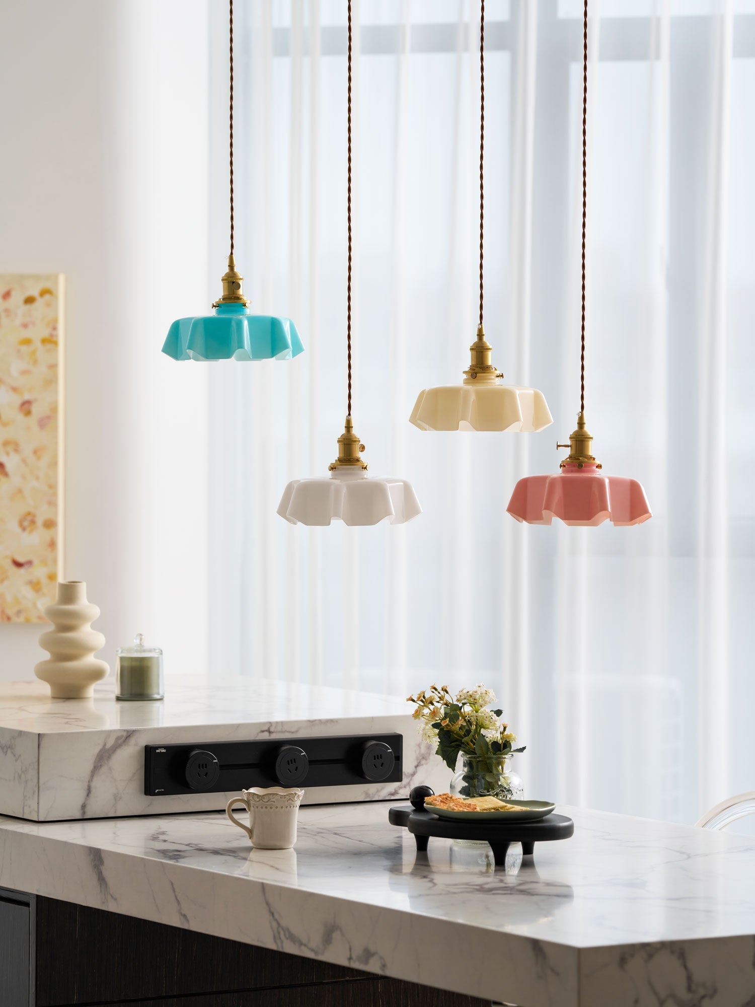 Lampada a sospensione vintage Ameliro