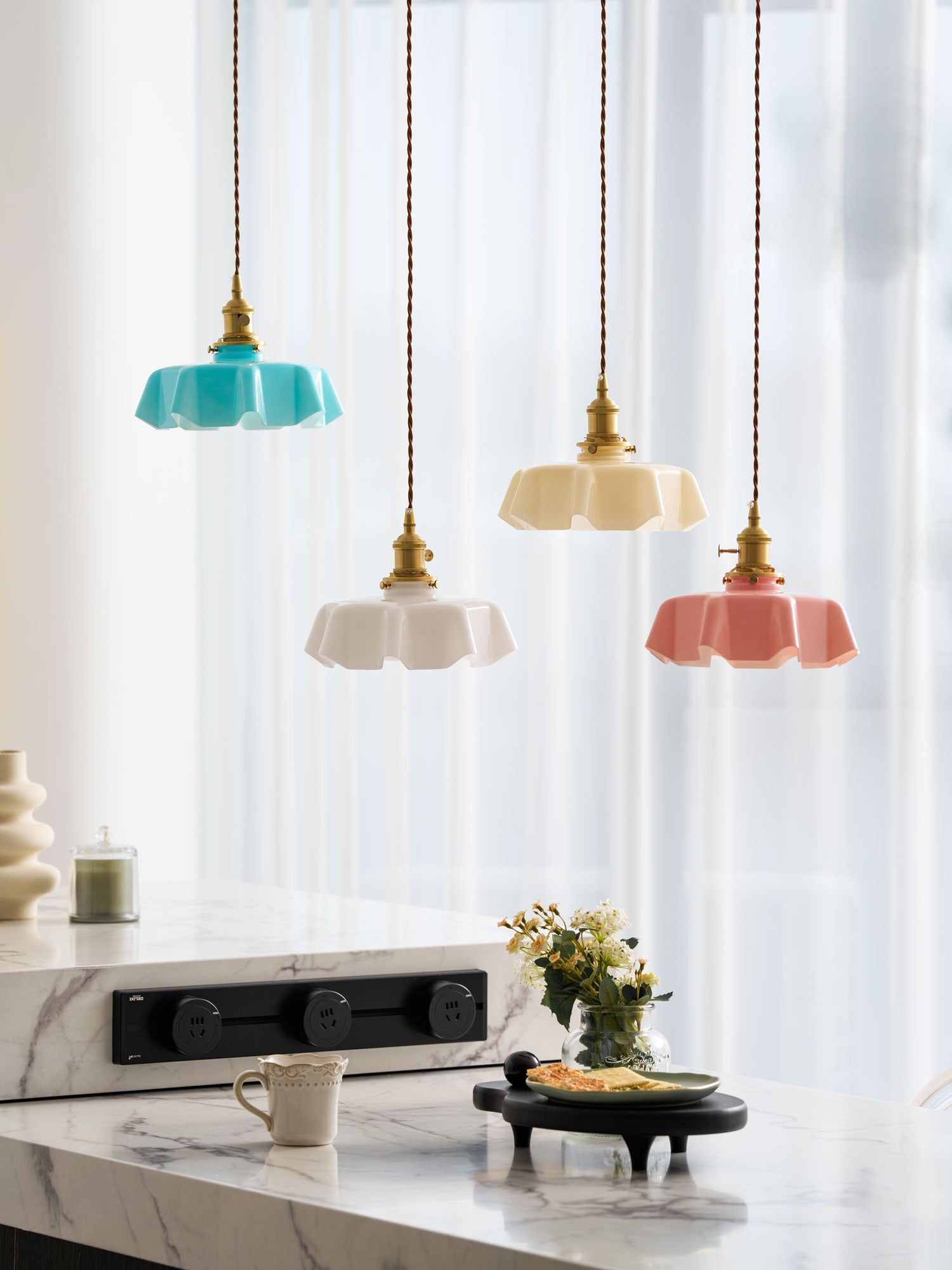 Lampada a sospensione vintage Ameliro