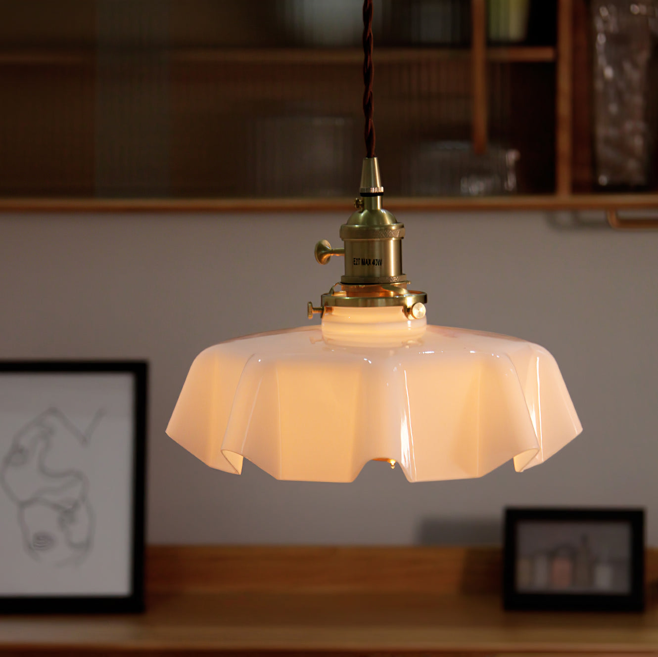 Lampada a sospensione vintage Ameliro