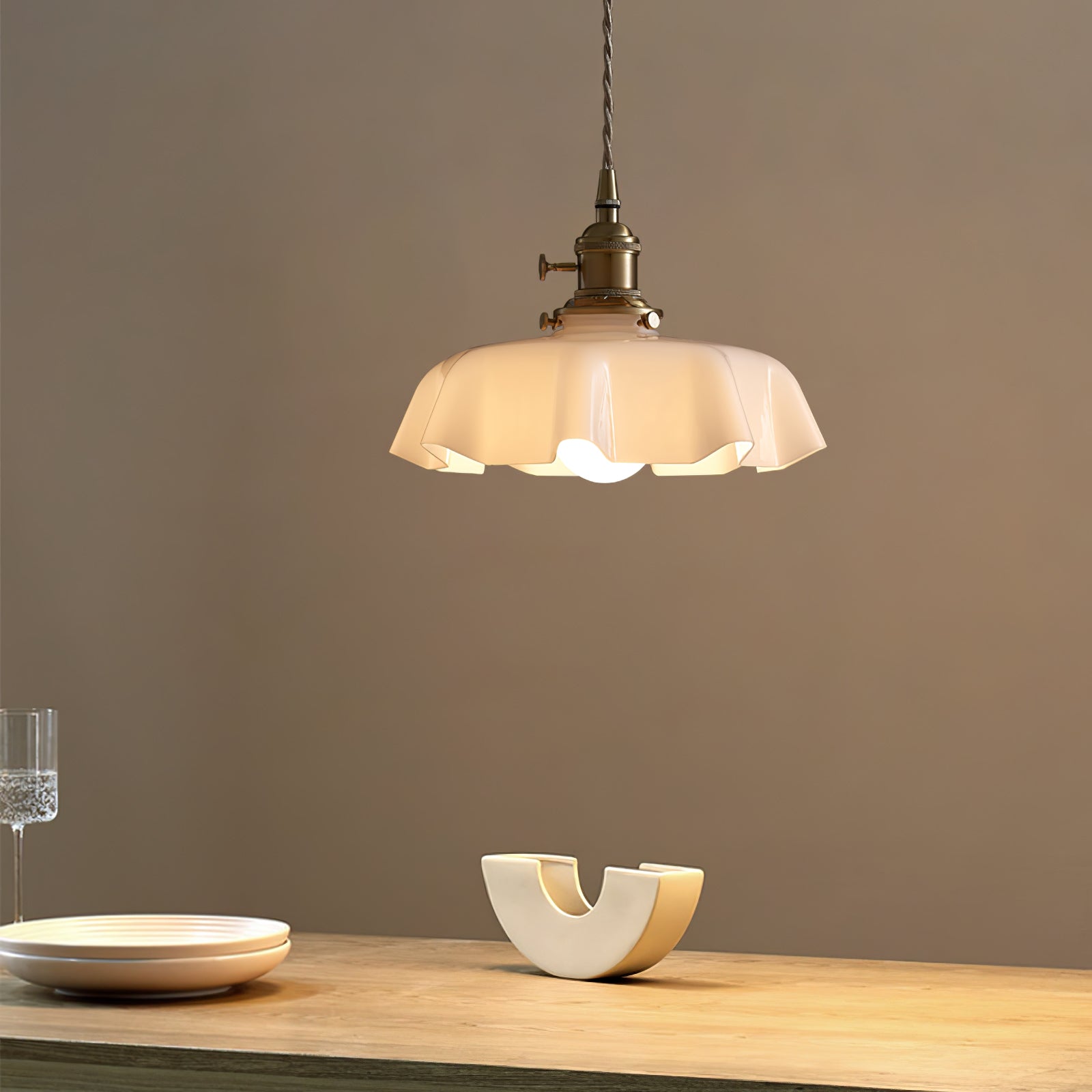 Lampada a sospensione vintage Ameliro