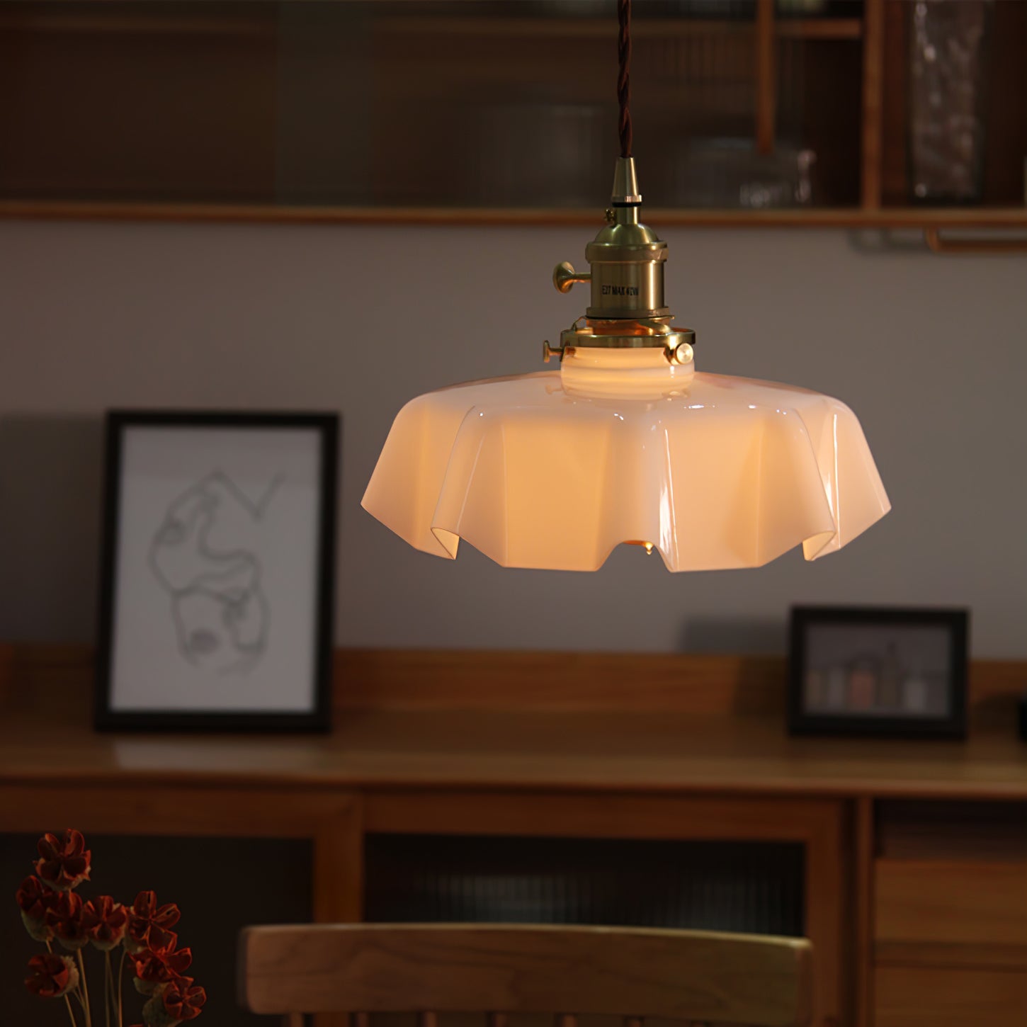 Lampada a sospensione vintage Ameliro