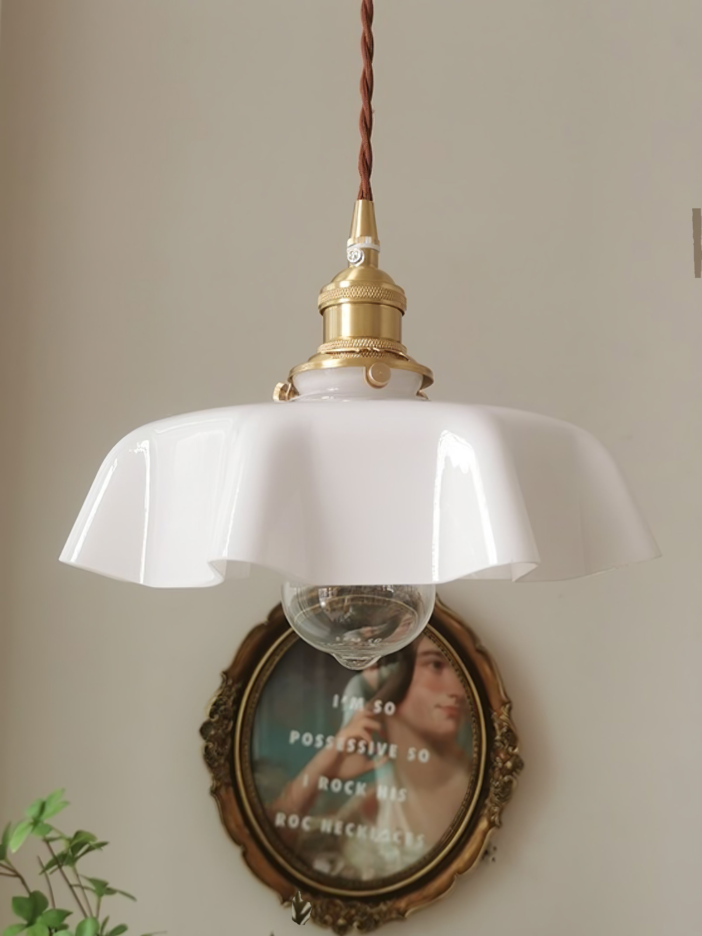 Lampada a sospensione vintage Ameliro