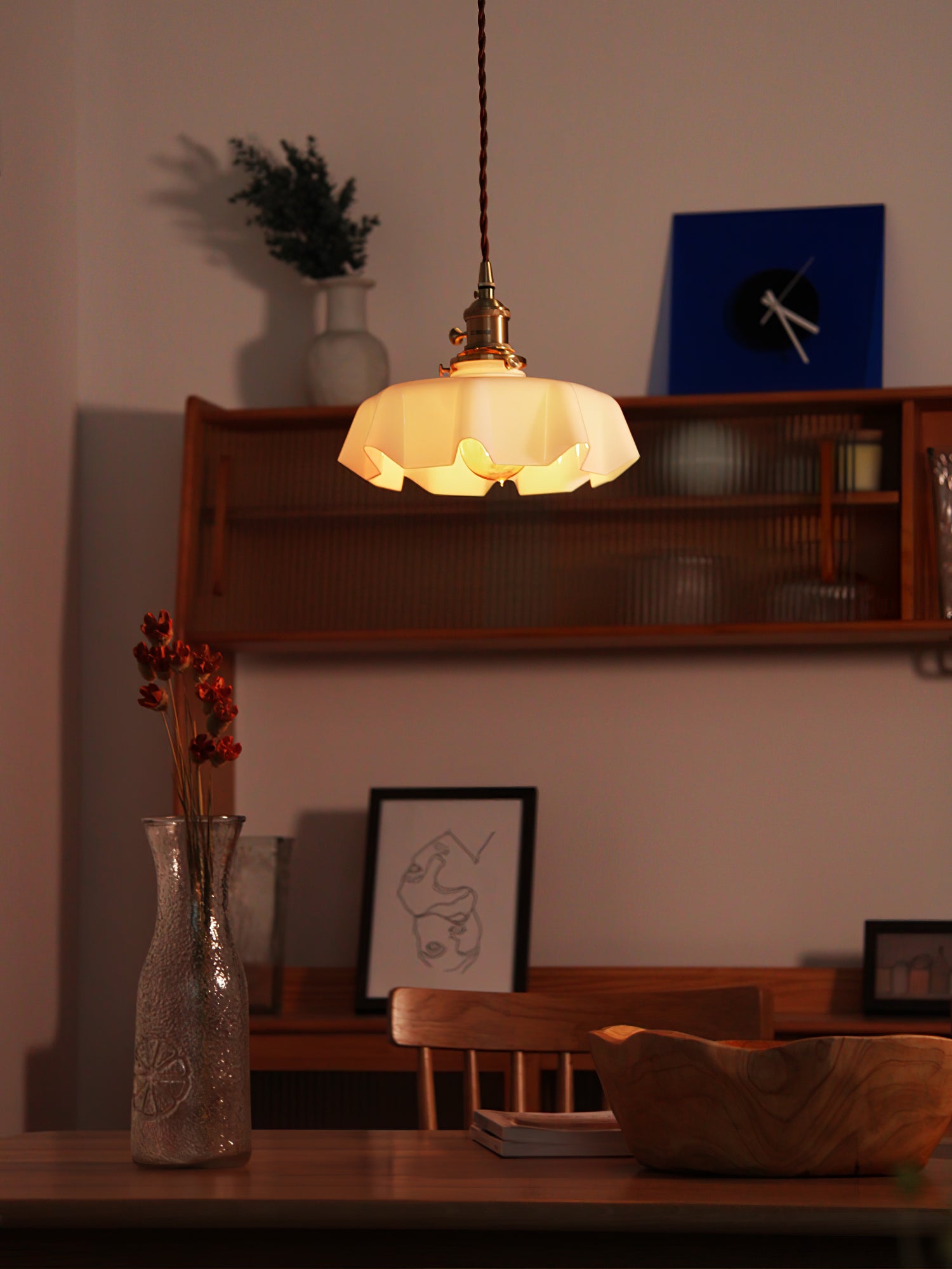 Lampada a sospensione vintage Ameliro