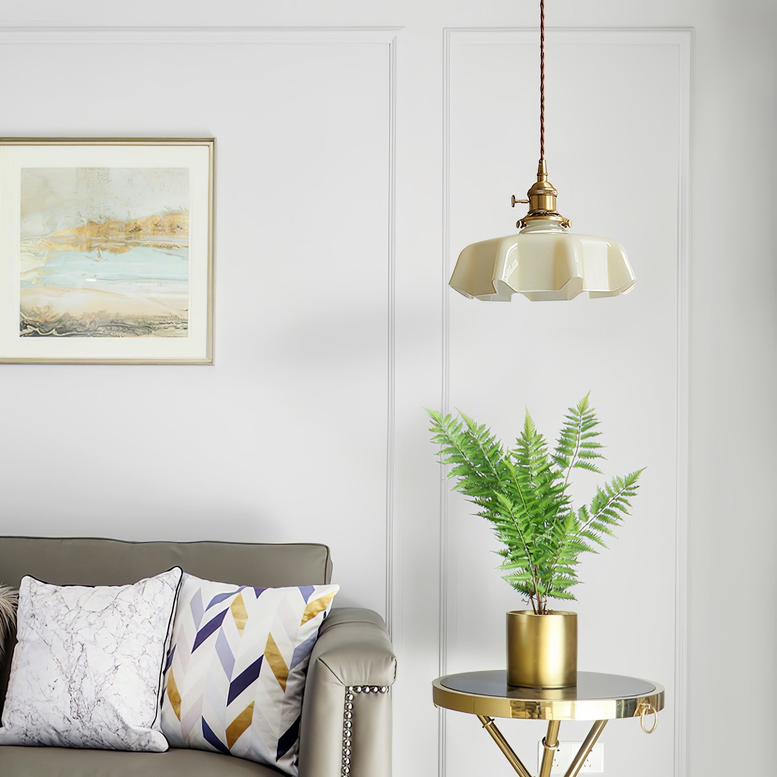 Lampada a sospensione vintage Ameliro