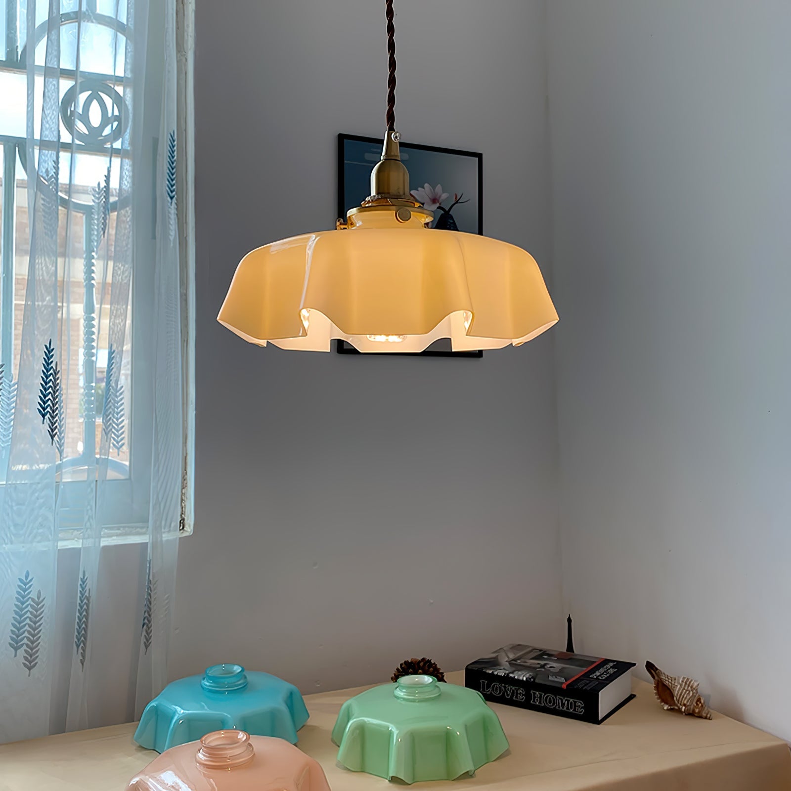 Lampada a sospensione vintage Ameliro