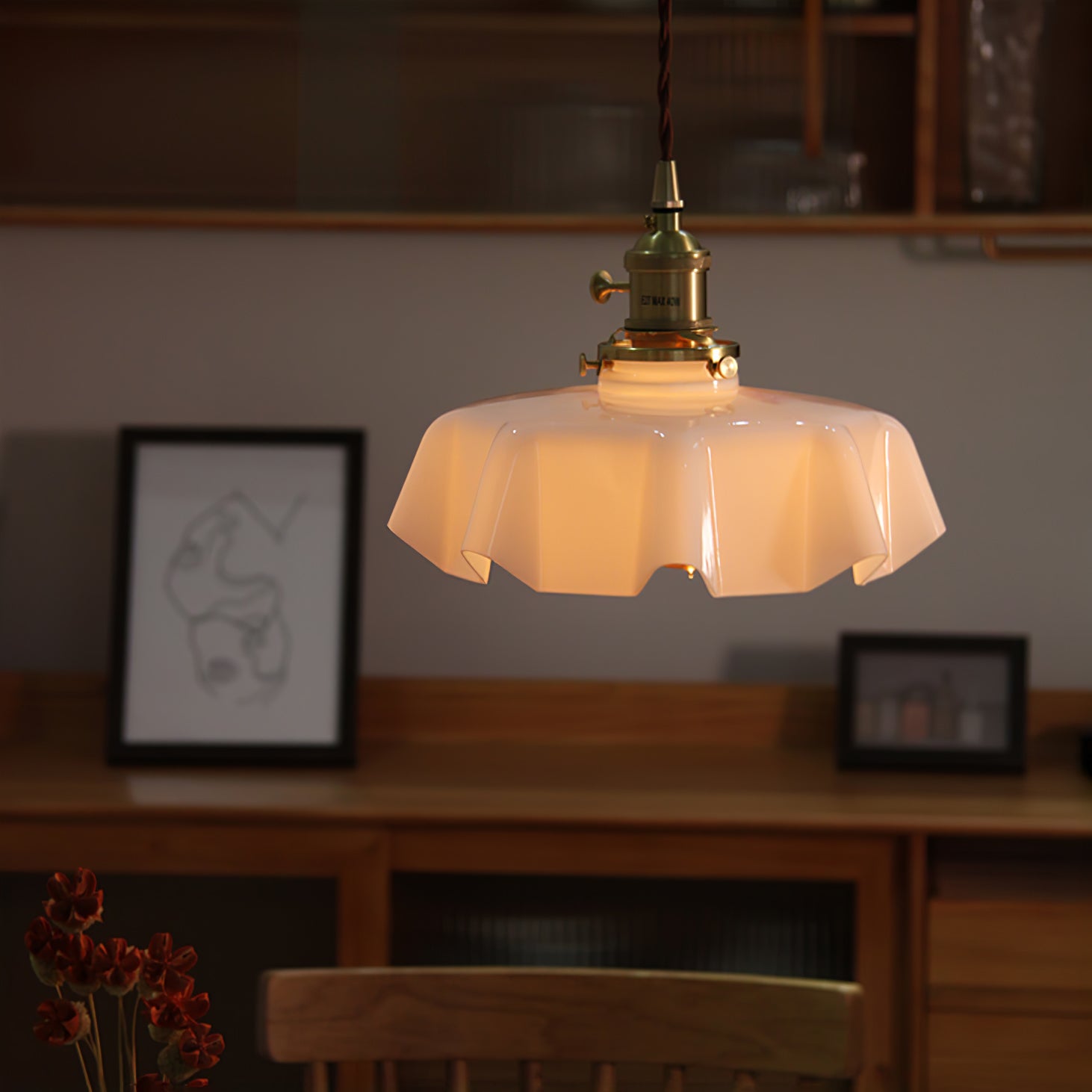 Lampada a sospensione vintage Ameliro