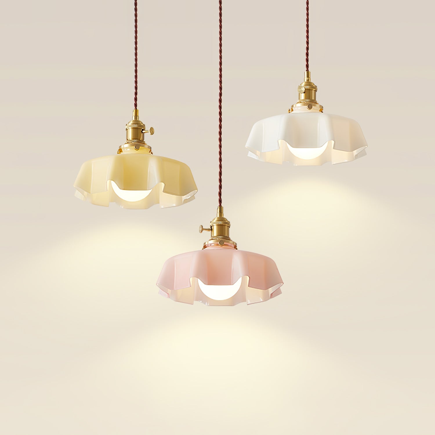 Lampada a sospensione vintage Ameliro