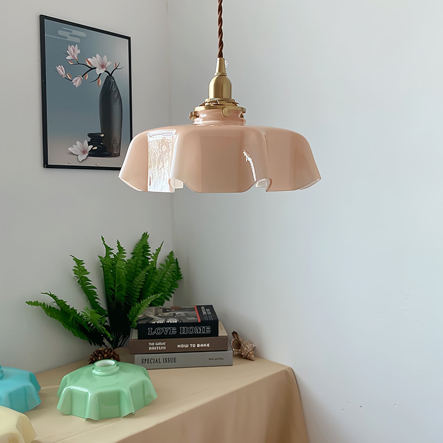 Lampada a sospensione vintage Ameliro