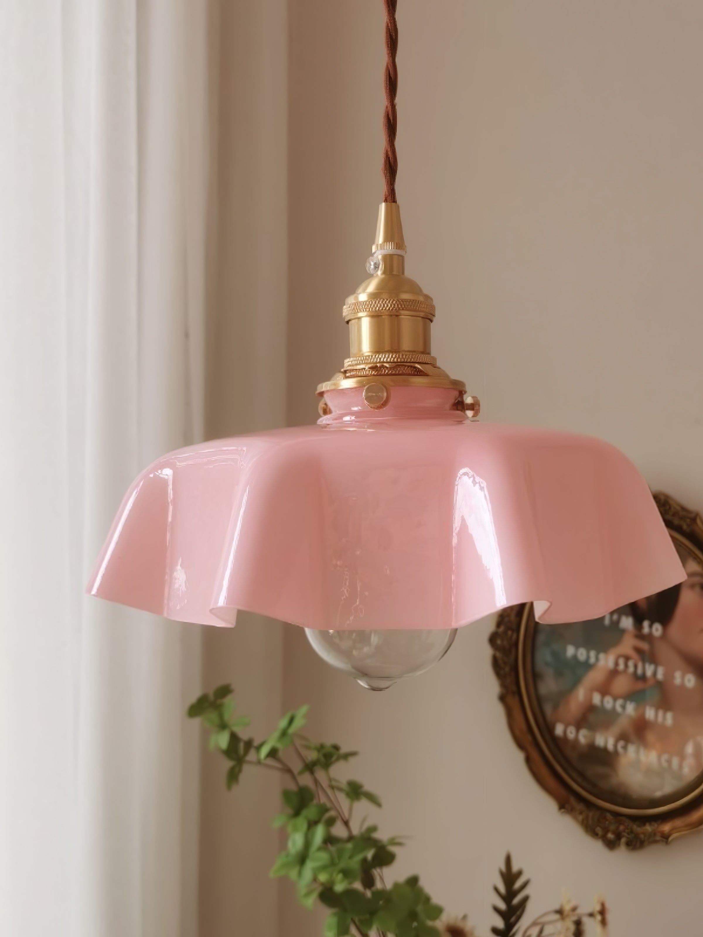 Lampada a sospensione vintage Ameliro