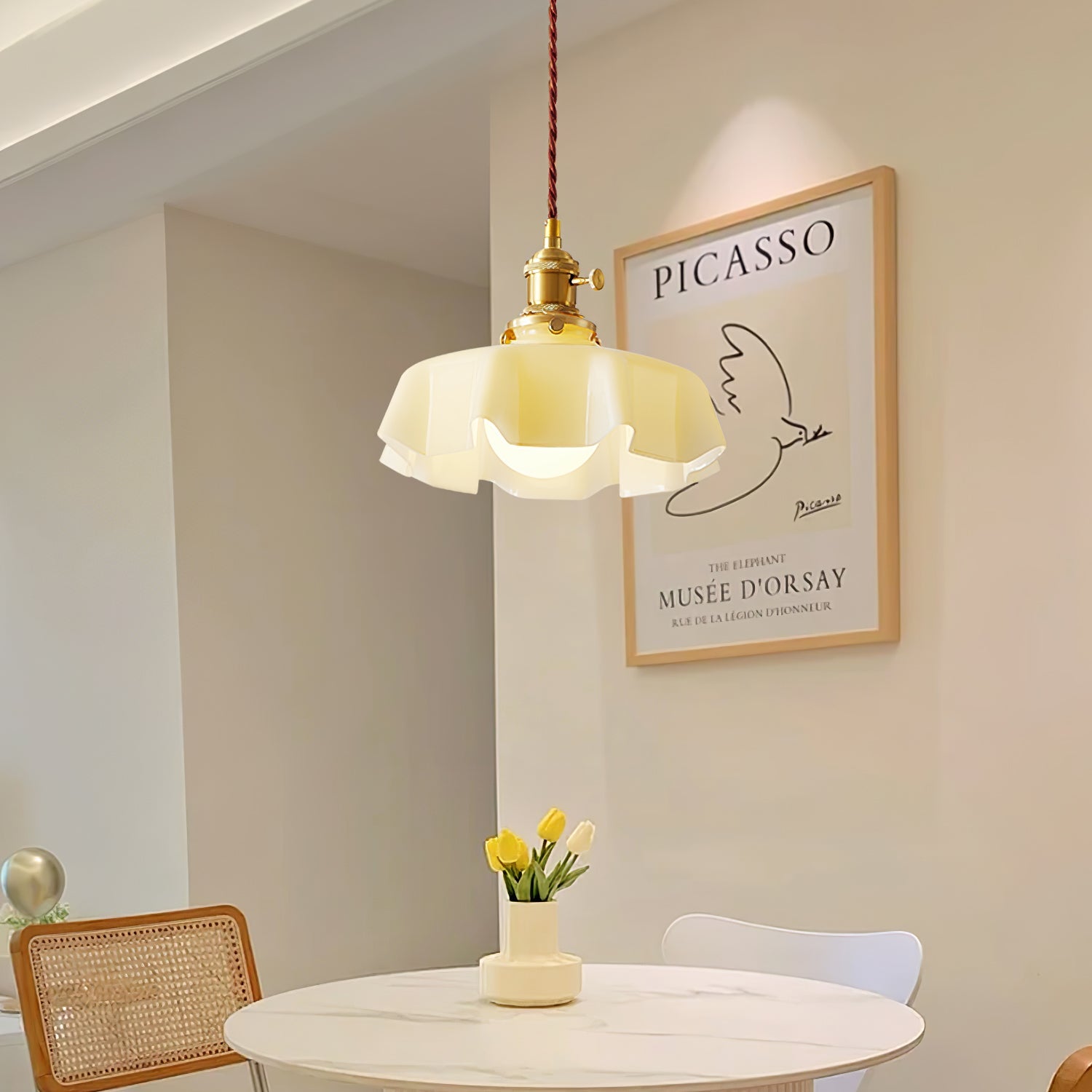 Lampada a sospensione vintage Ameliro
