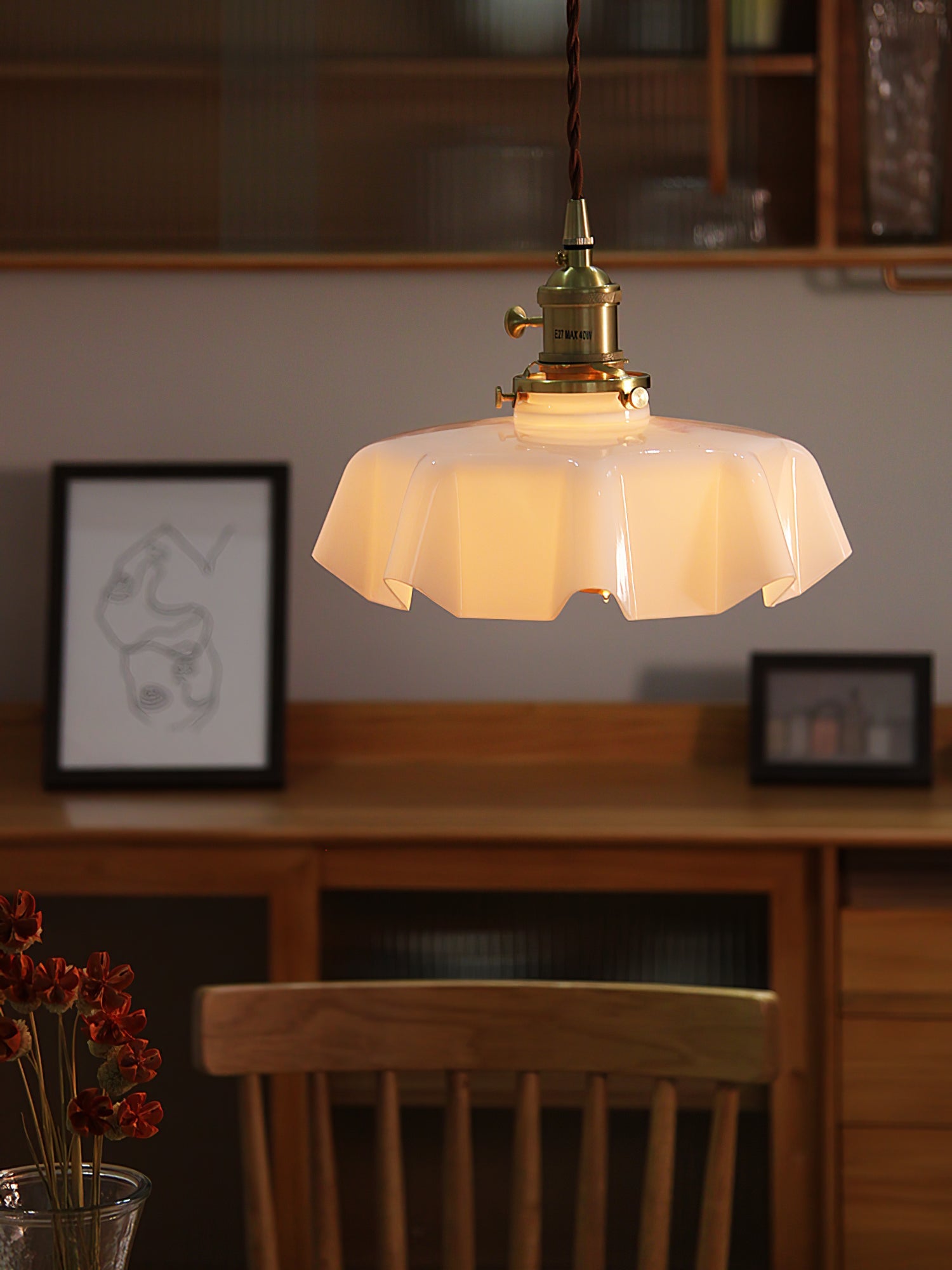 Lampada a sospensione vintage Ameliro