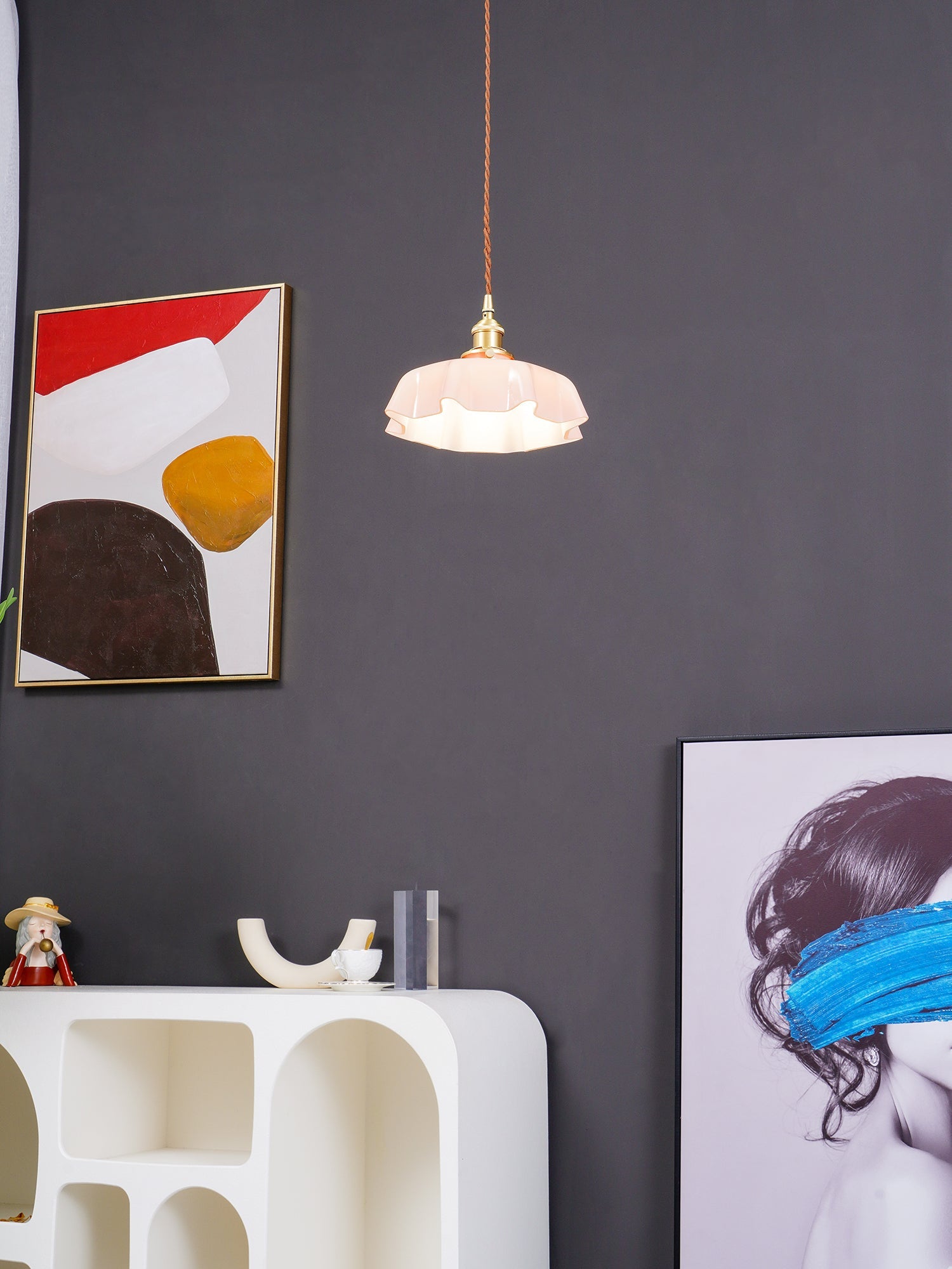 Lampada a sospensione vintage Ameliro