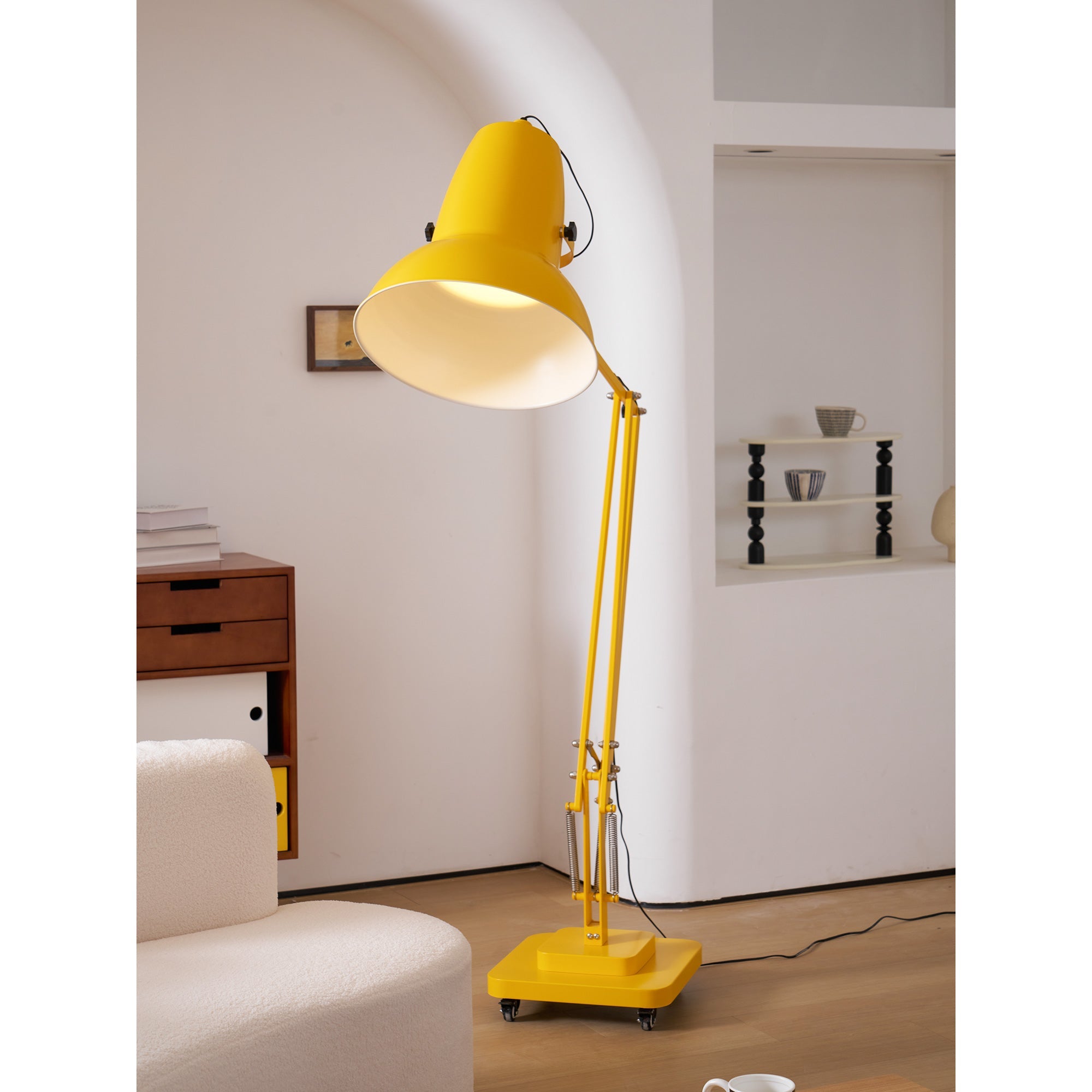 Lampada da terra articolata Moleno