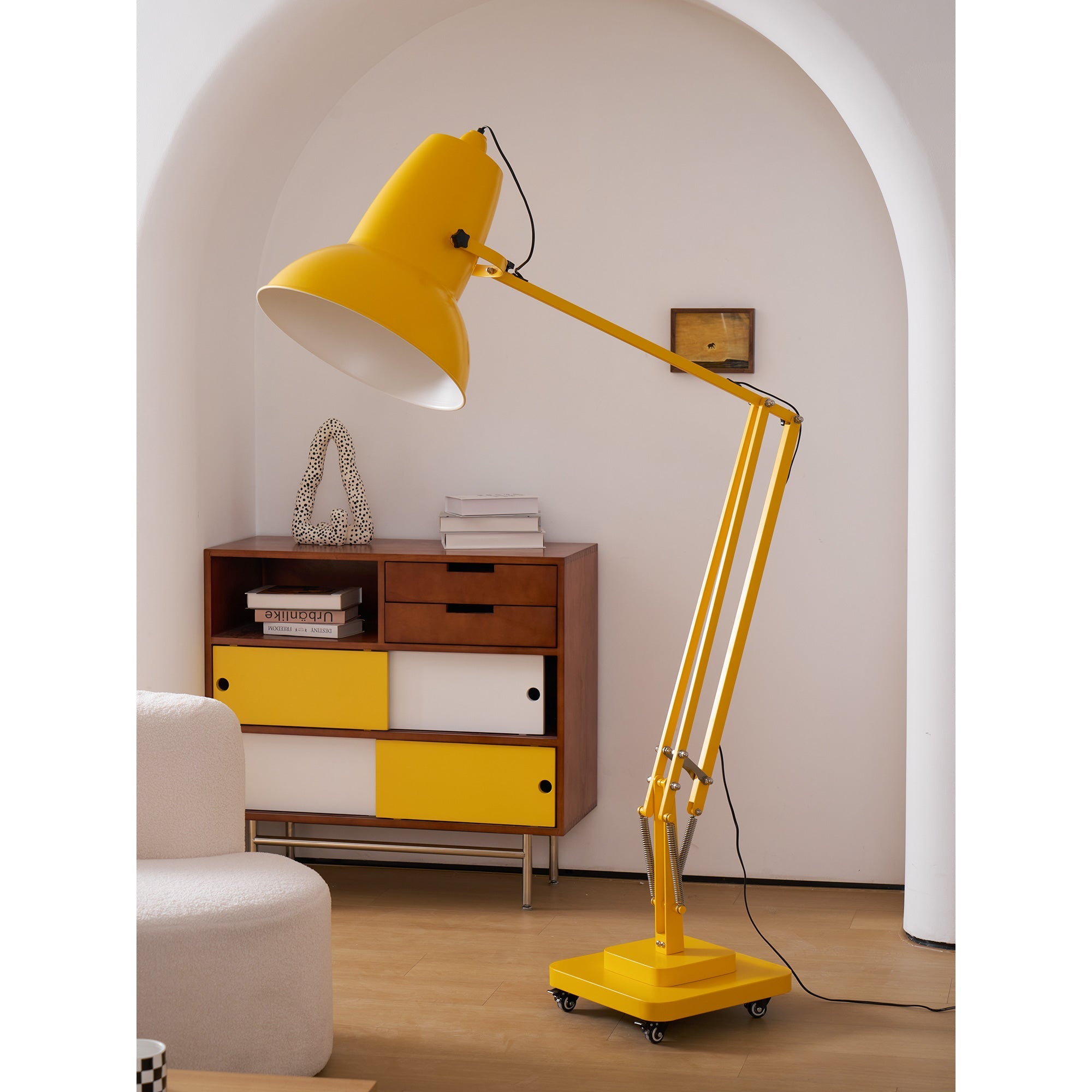 Lampada da terra articolata Moleno
