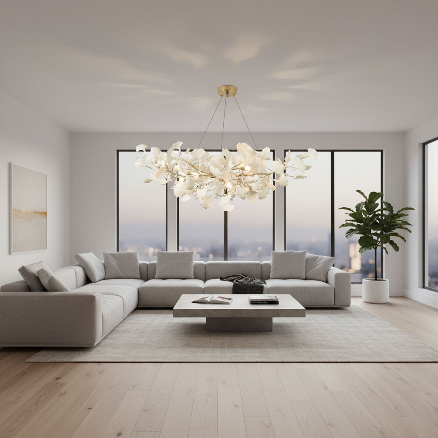 Lampadario lineare Escella