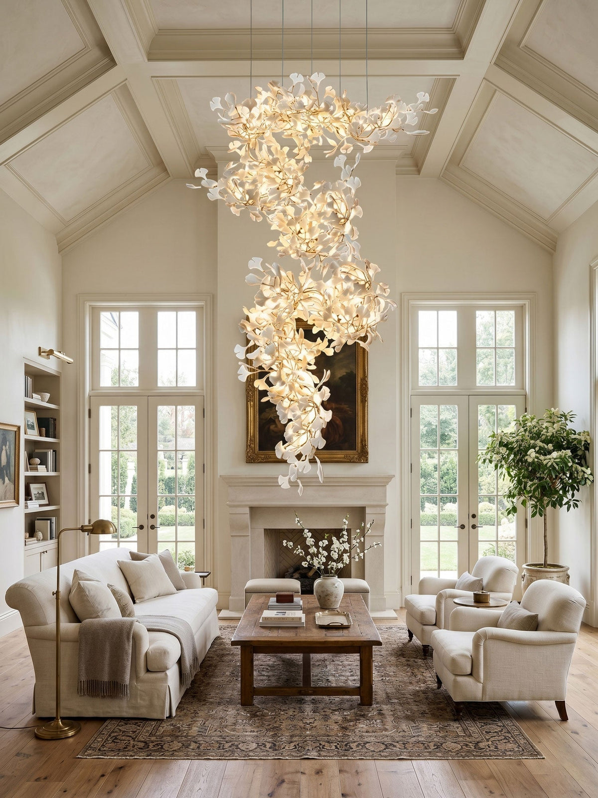 Gingko Vortex Chandelier – detail 5