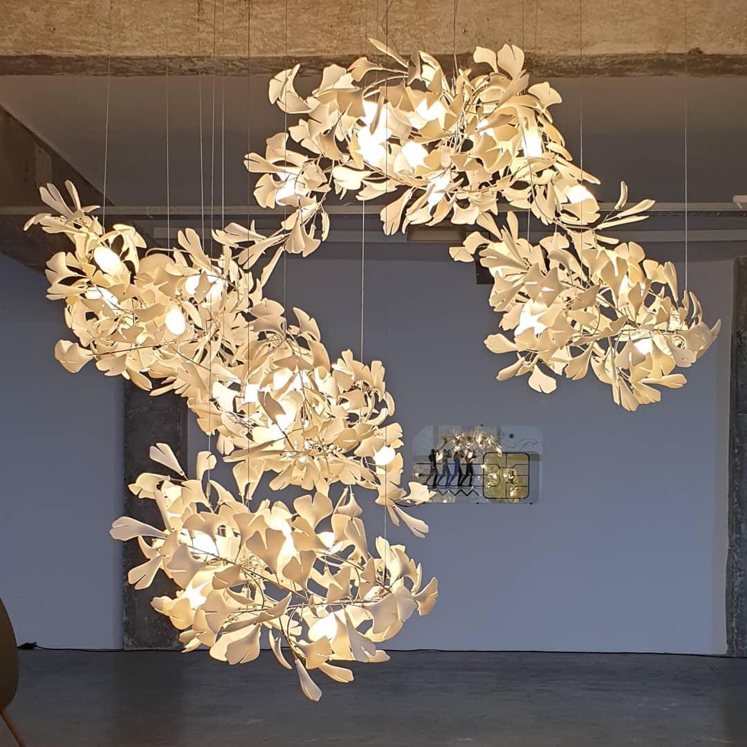 Gingko Vortex Chandelier – detail 23