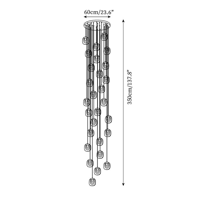 Glass Ripples Pendant Lamp – detail 13