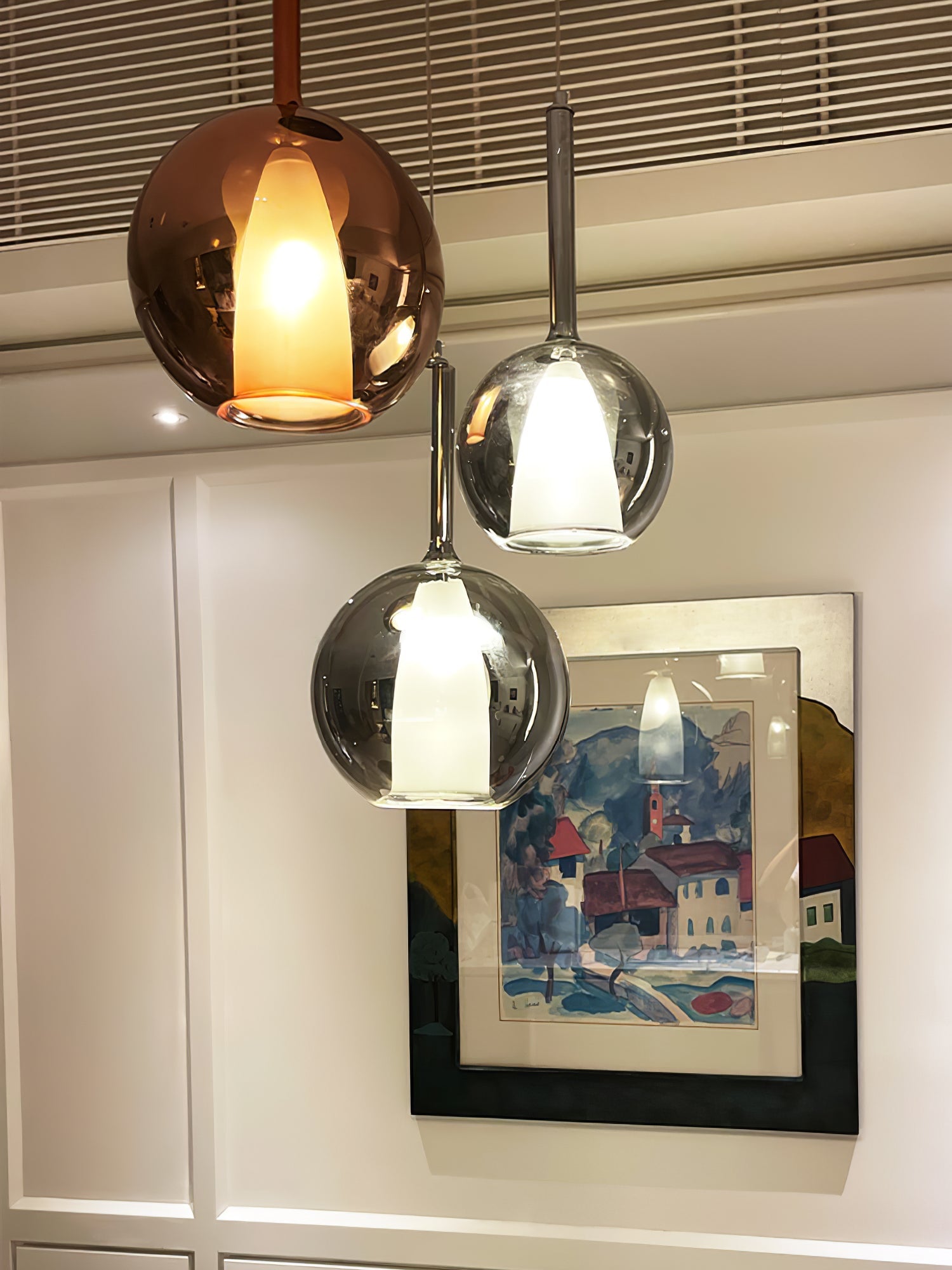 Lampada a sospensione globo Noilono