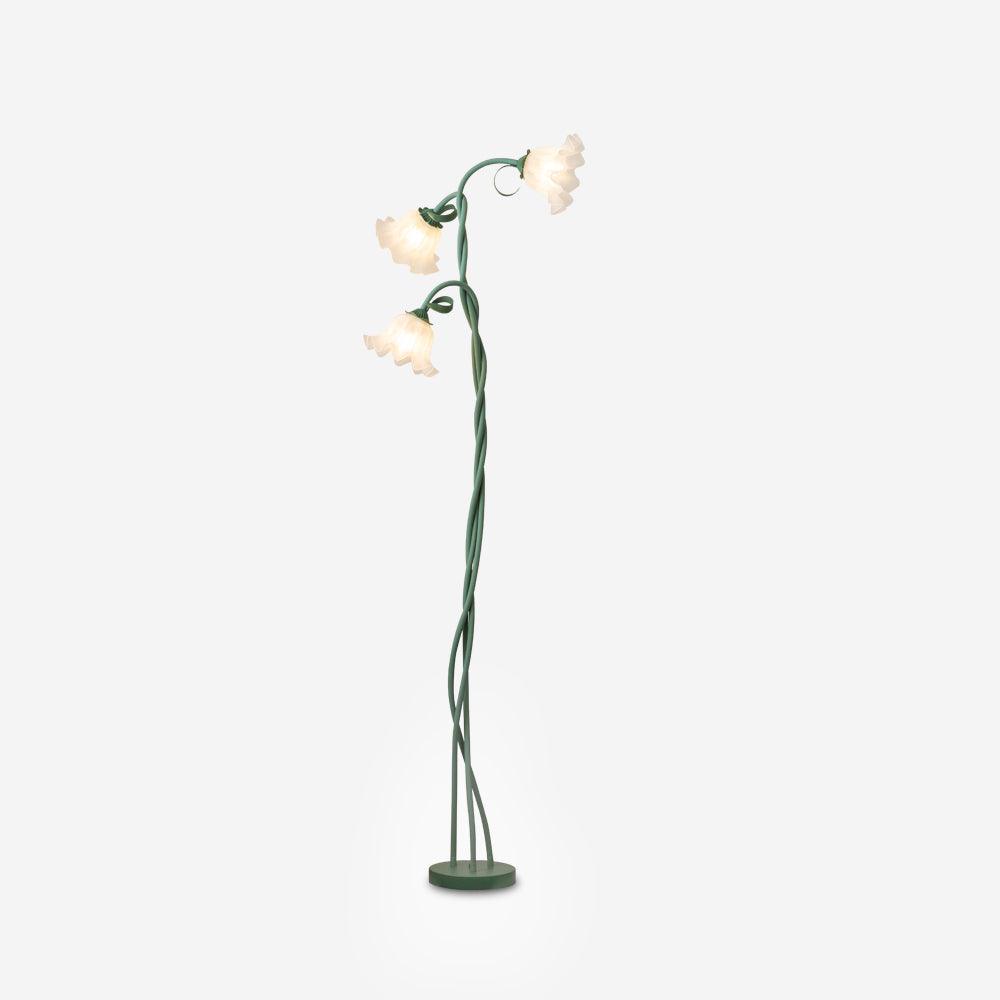 Lampada da terra floreale Roina