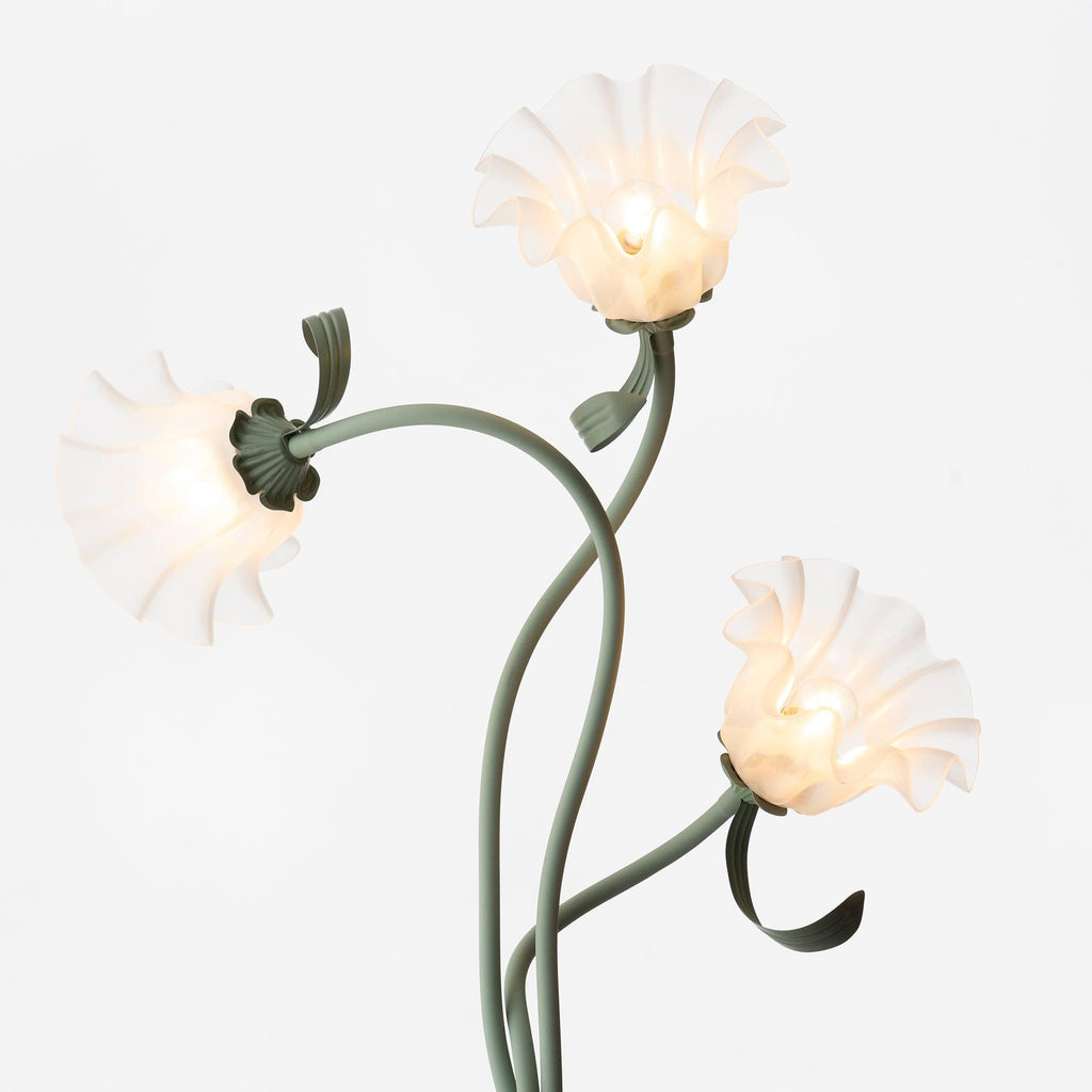 Lampada da terra floreale Roina