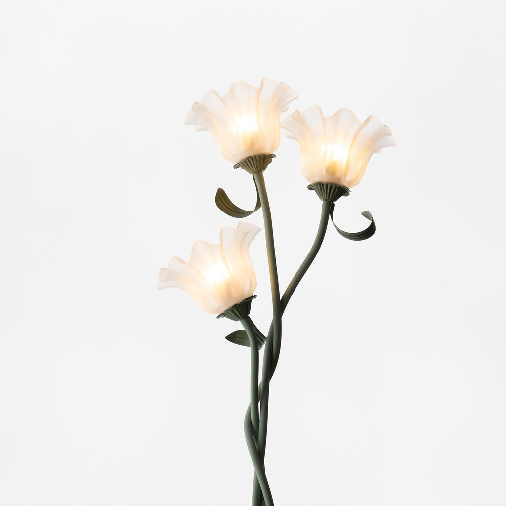 Lampada da terra floreale Roina