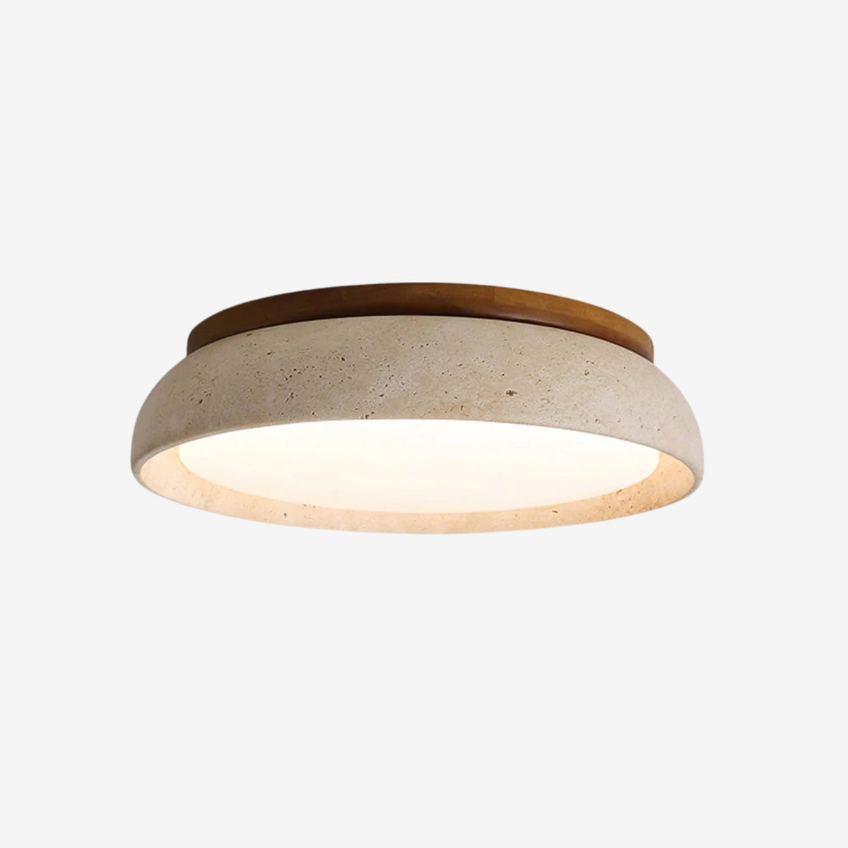 Lampada da soffitto Celeri in travertino