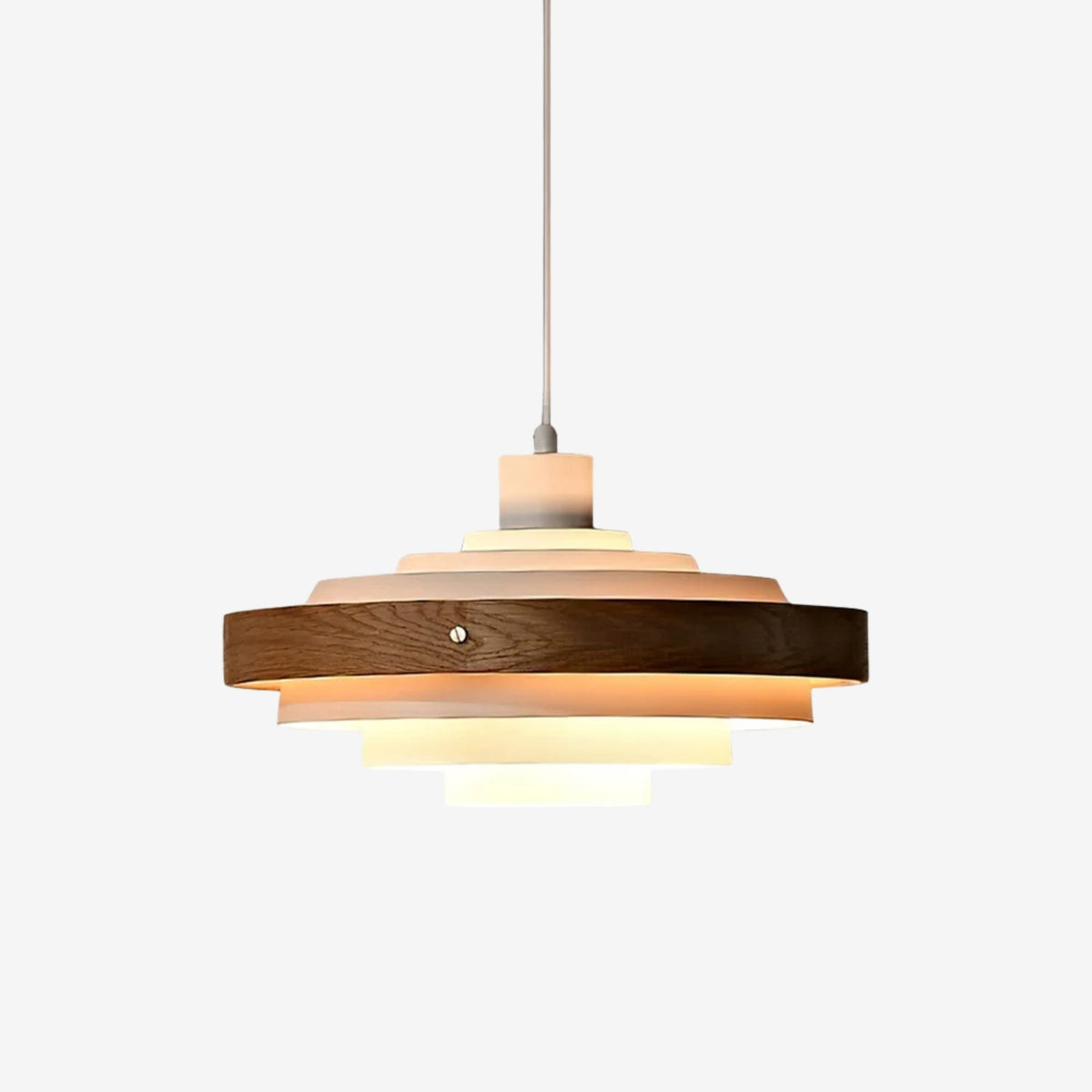 Lampada a sospensione rotonda Rino