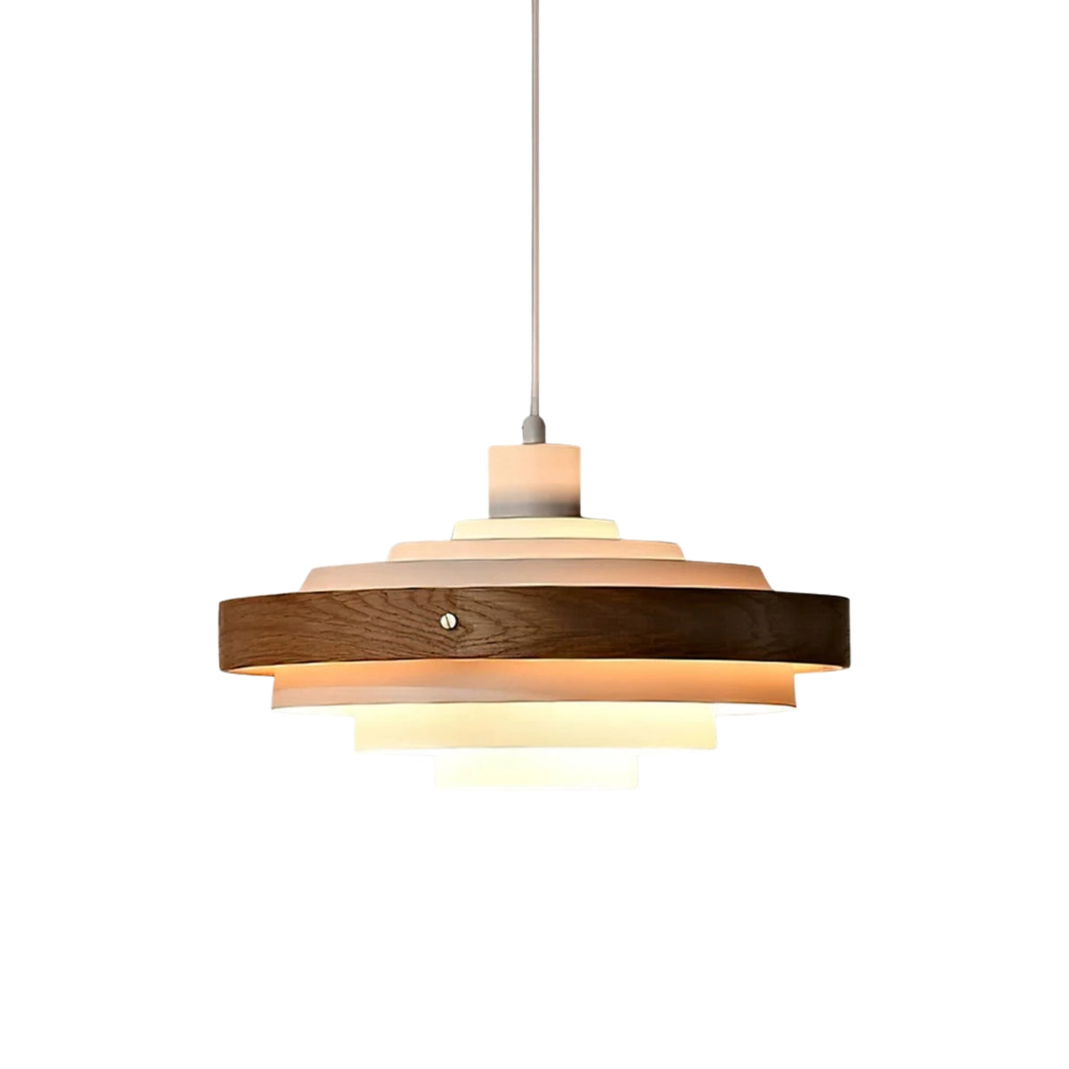 Lampada a sospensione rotonda Rino