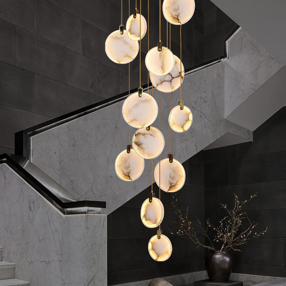 Lampada a sospensione geometrica Falio