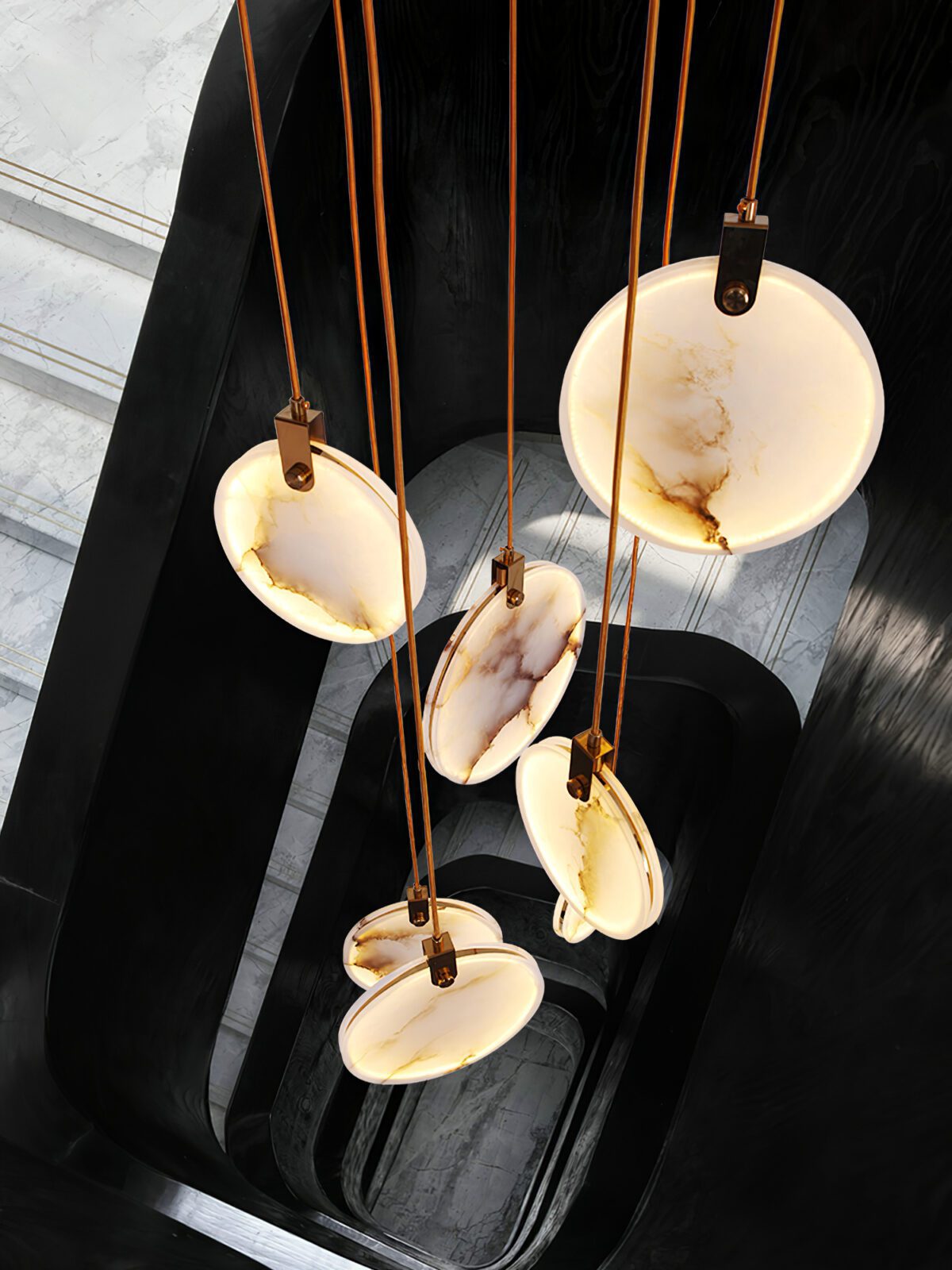 Lampada a sospensione geometrica Falio