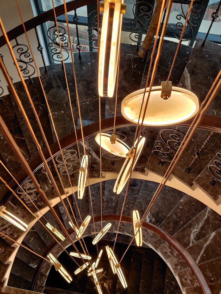 Lampada a sospensione geometrica Falio