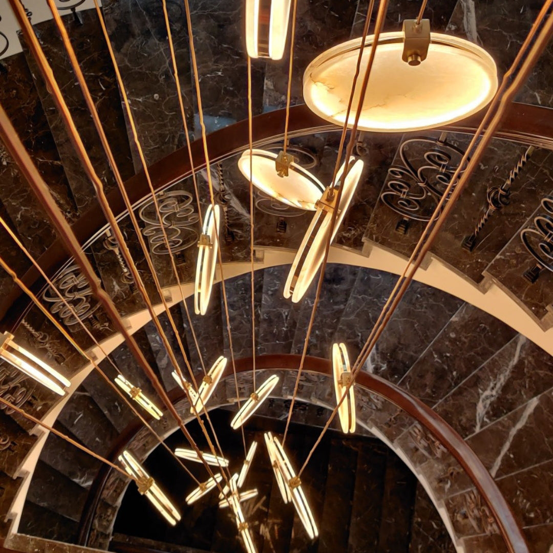 Lampada a sospensione geometrica Falio