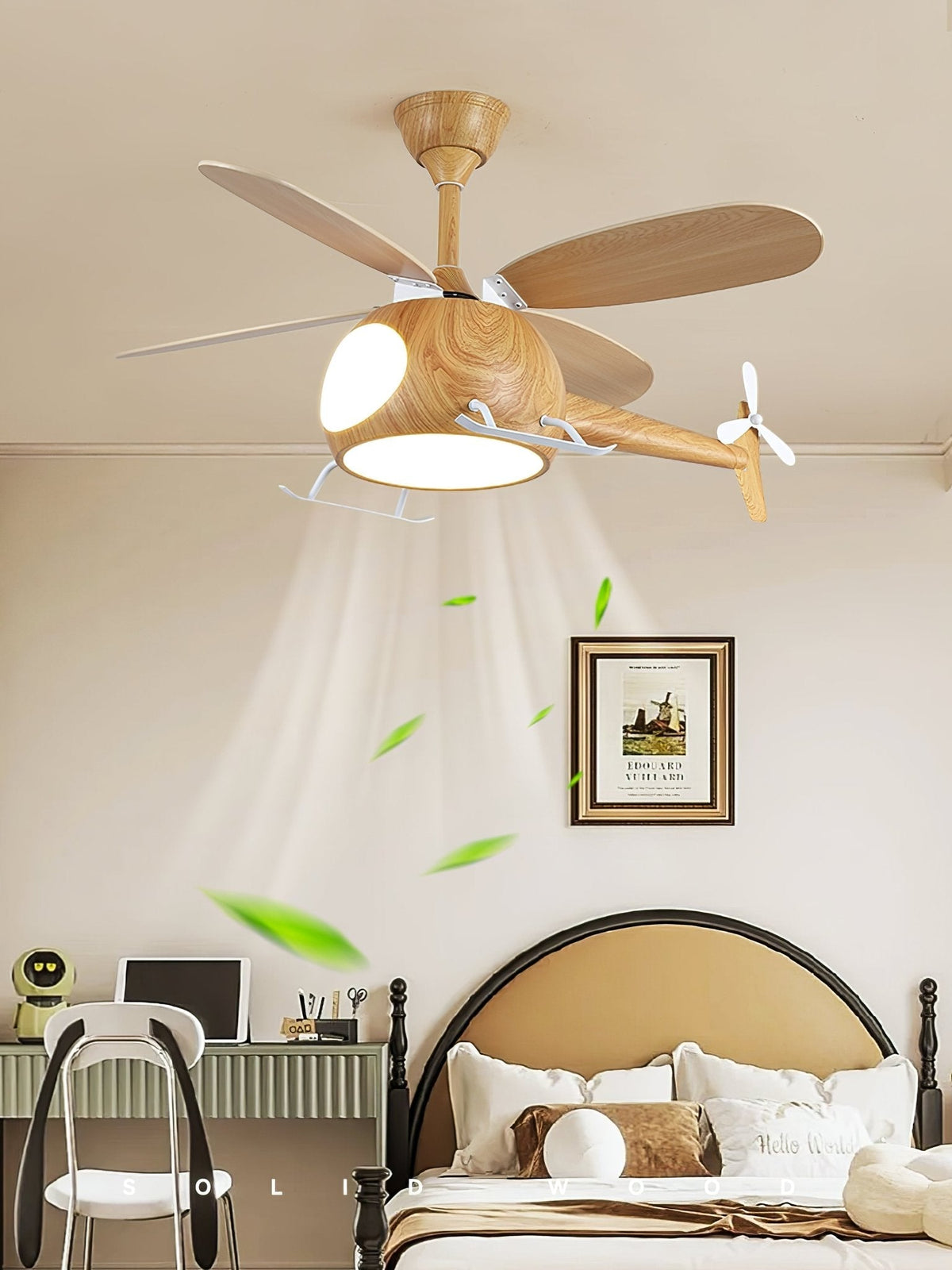 Plafoniera con ventilatore Leessi