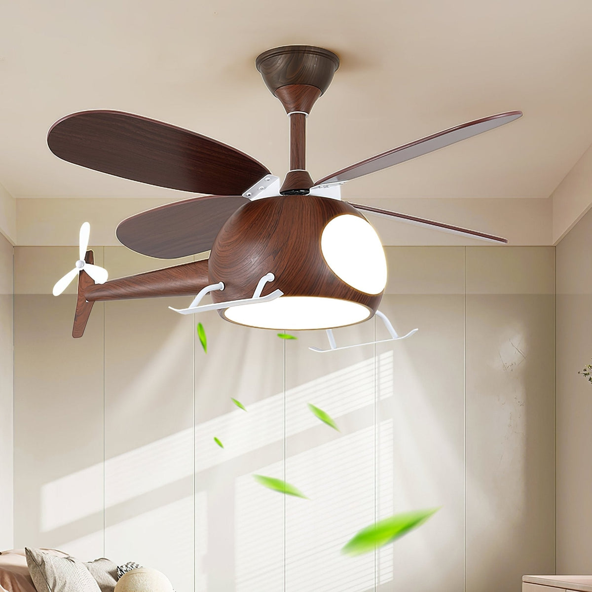 Plafoniera con ventilatore Leessi