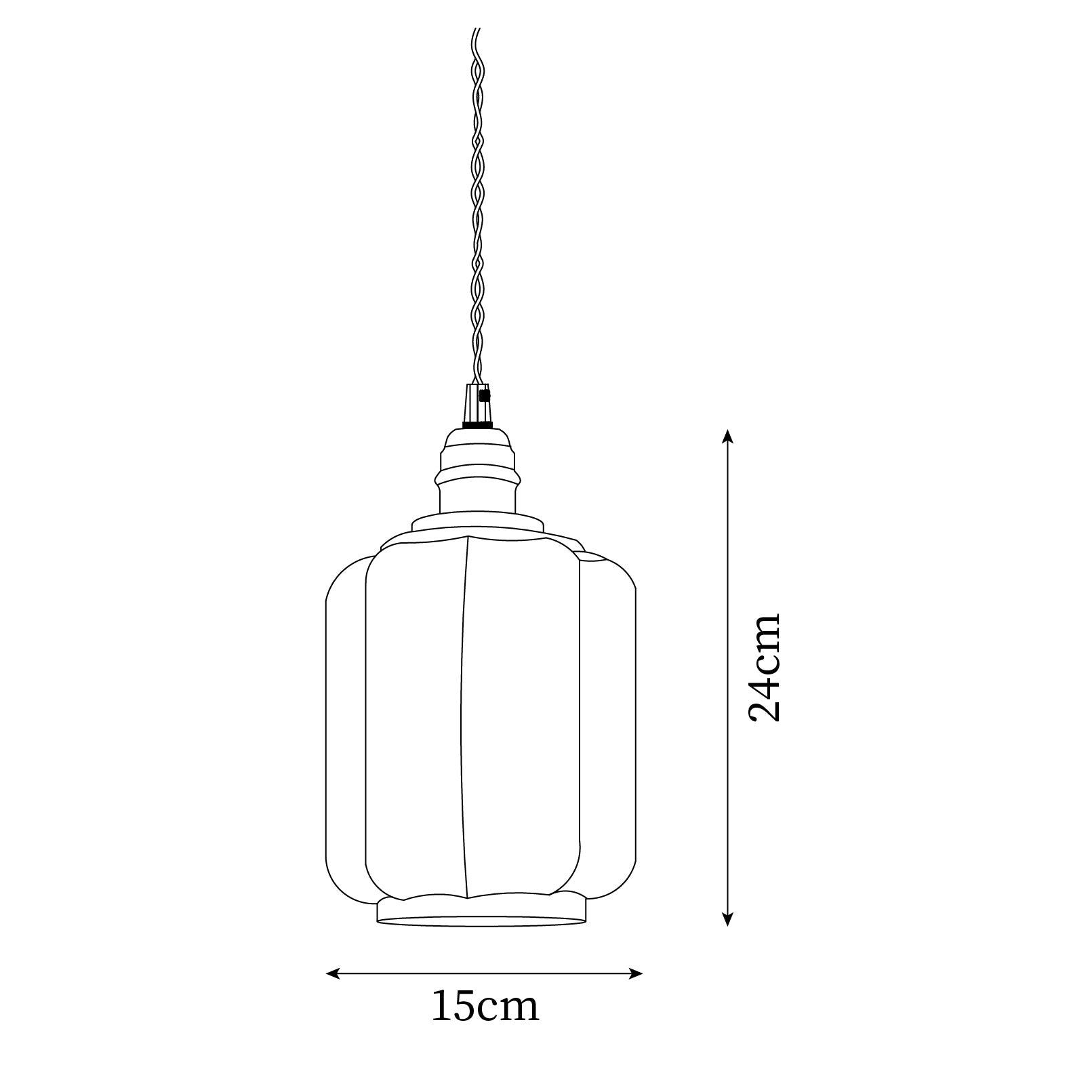 Lampada a sospensione conica Zelelira