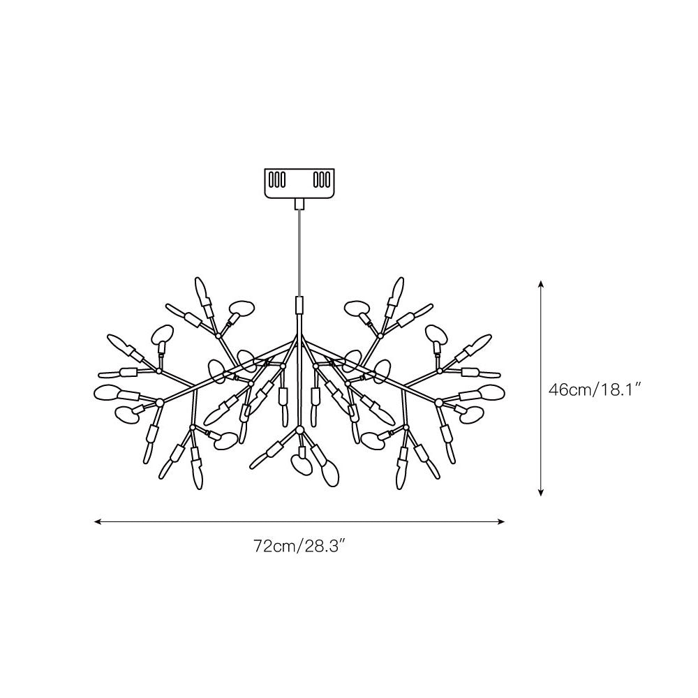 Lampadario scultoreo Teravera