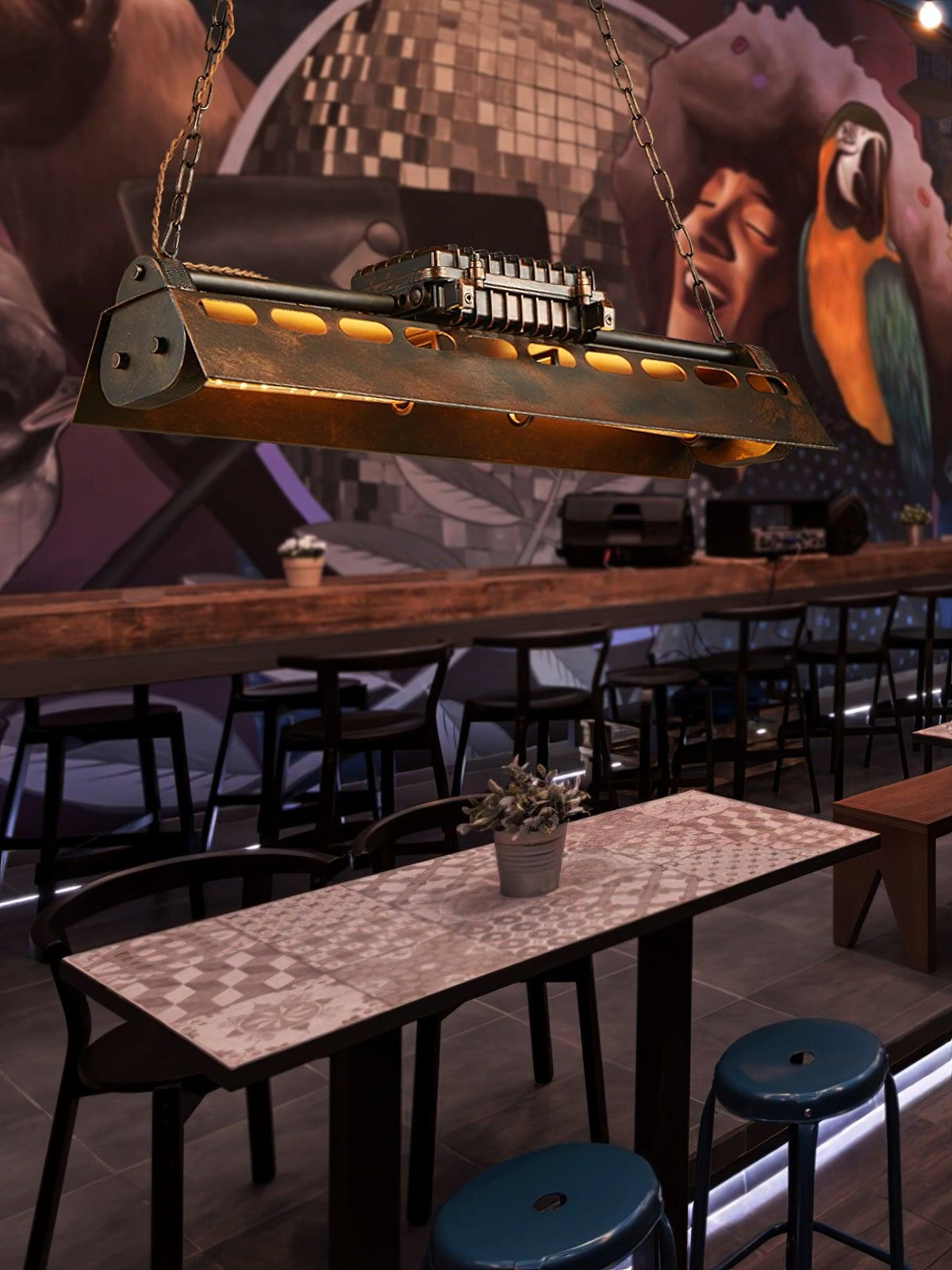 Industrial Steampunk Chandelier – detail 29