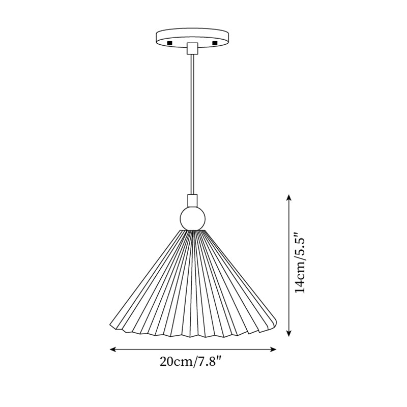 Lampada a sospensione scanalata Paoriavo