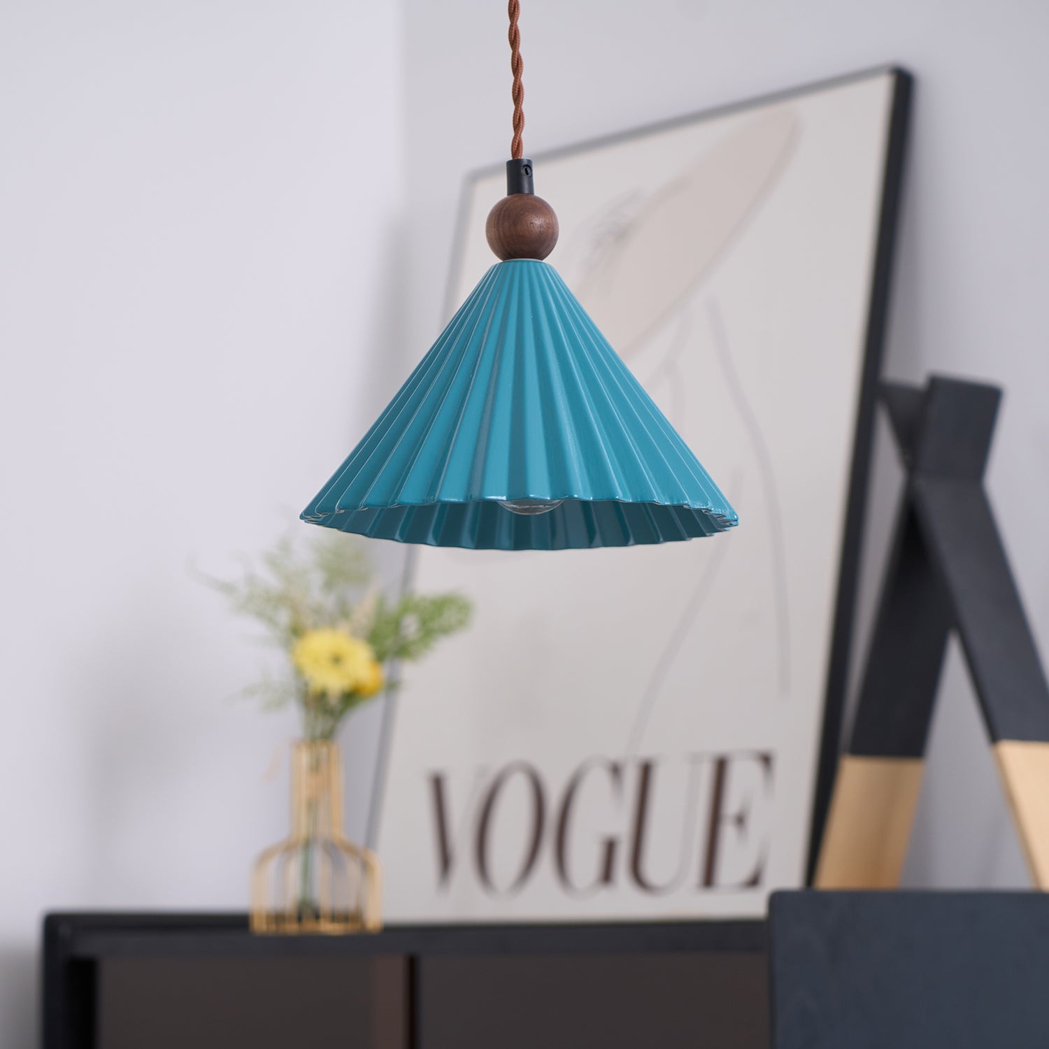 Lampada a sospensione scanalata Paoriavo