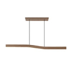 Lampada a sospensione in legno Lowave