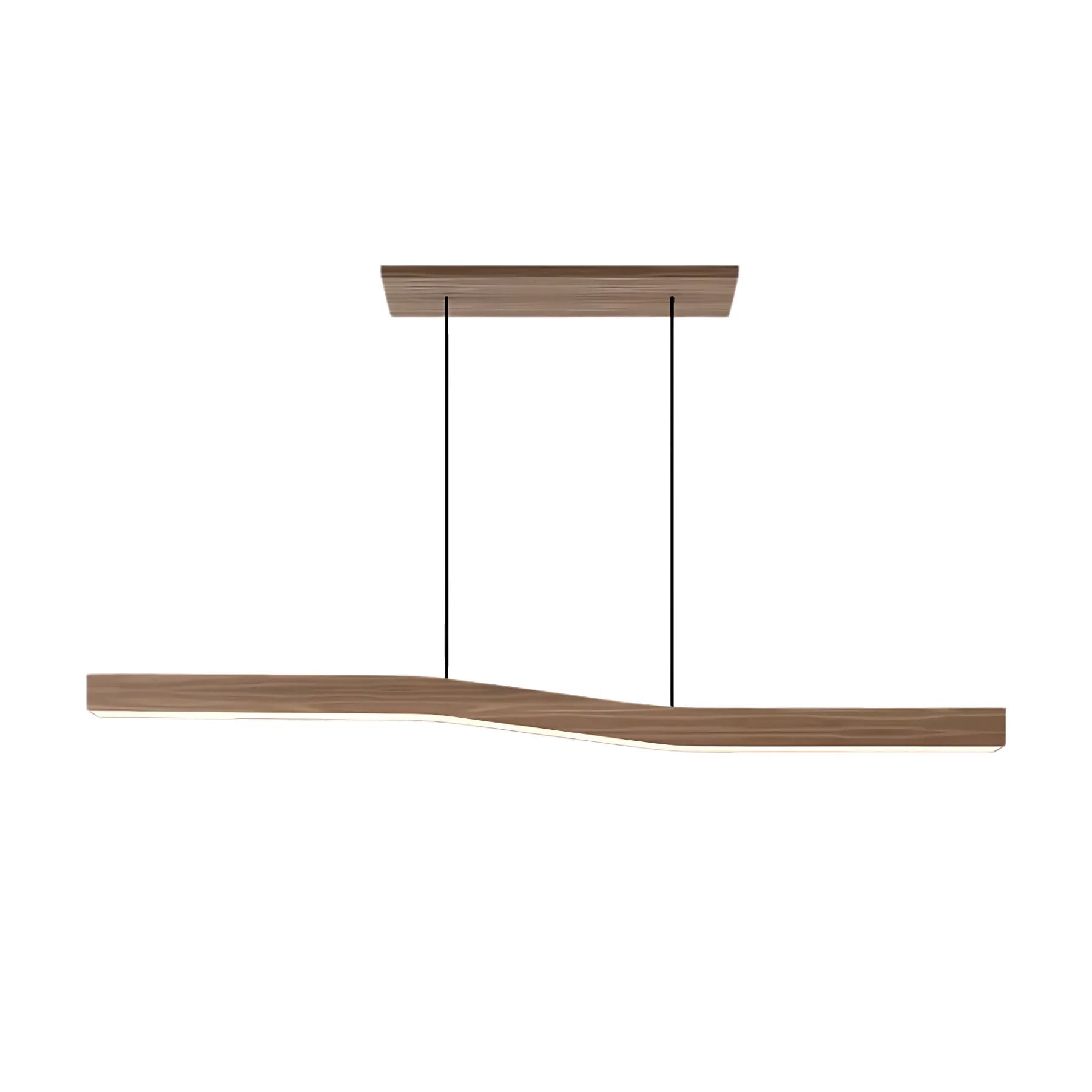 Lampada a sospensione in legno Lowave
