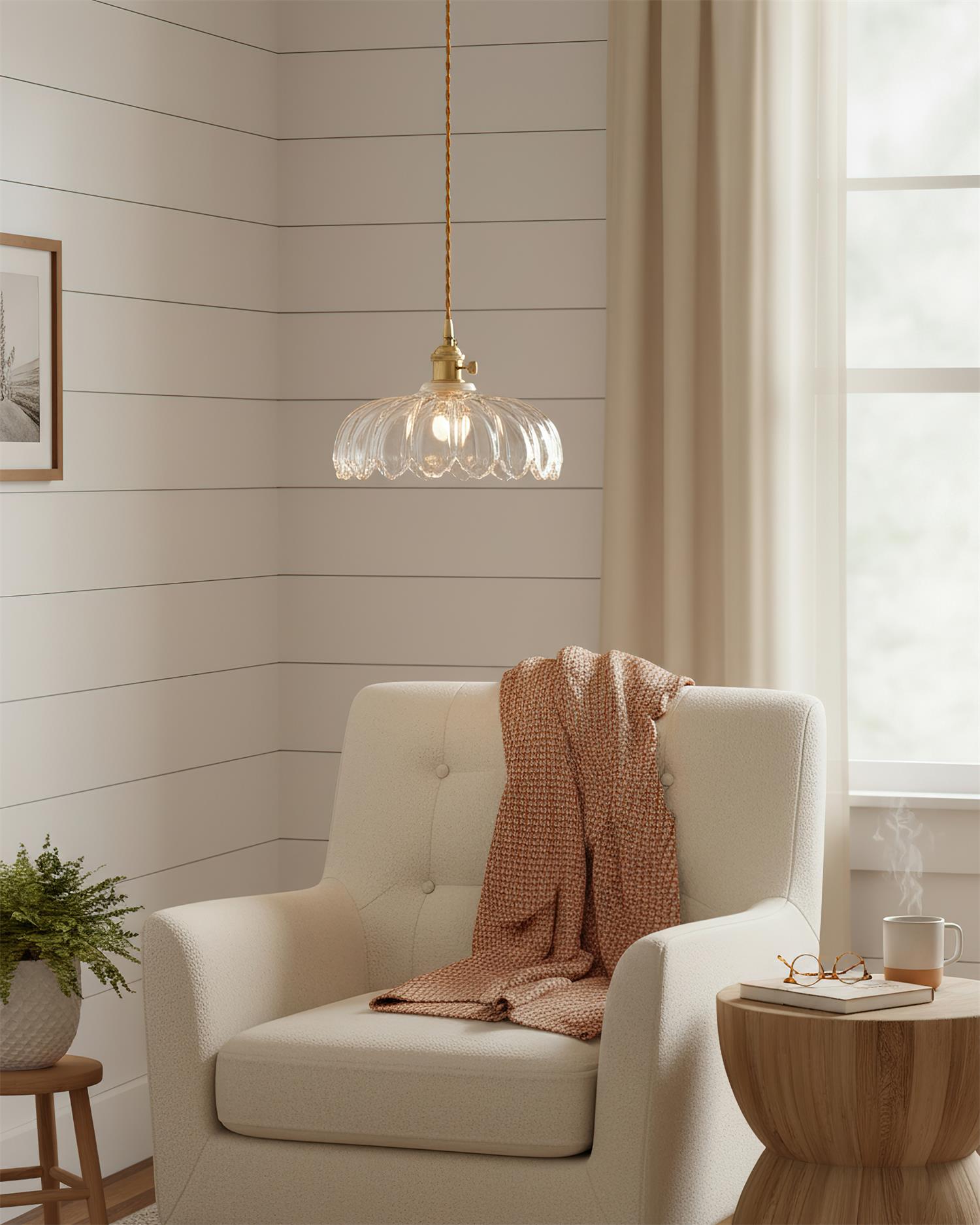Lampada a sospensione minimalista Graorara