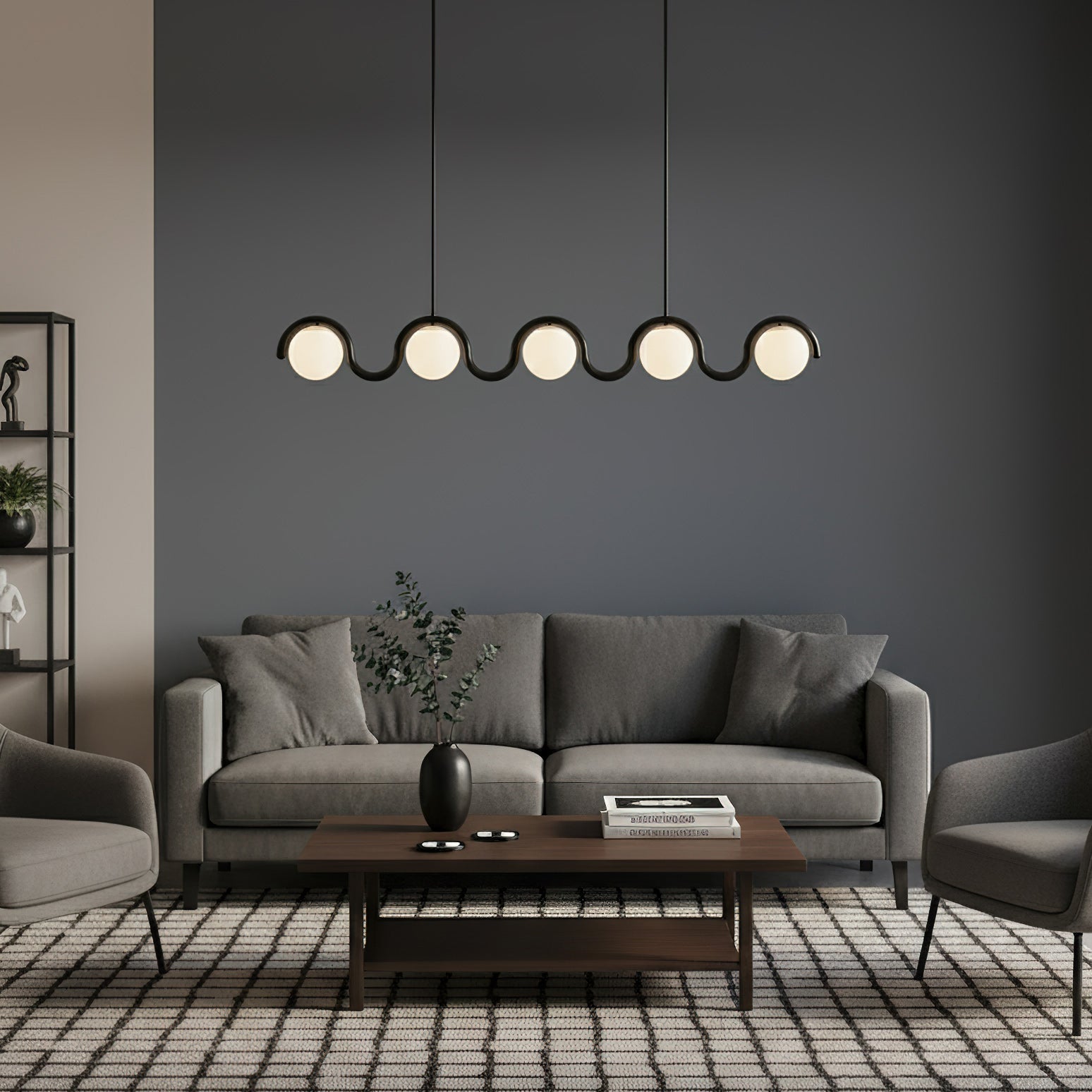 Lampadario lineare Filome