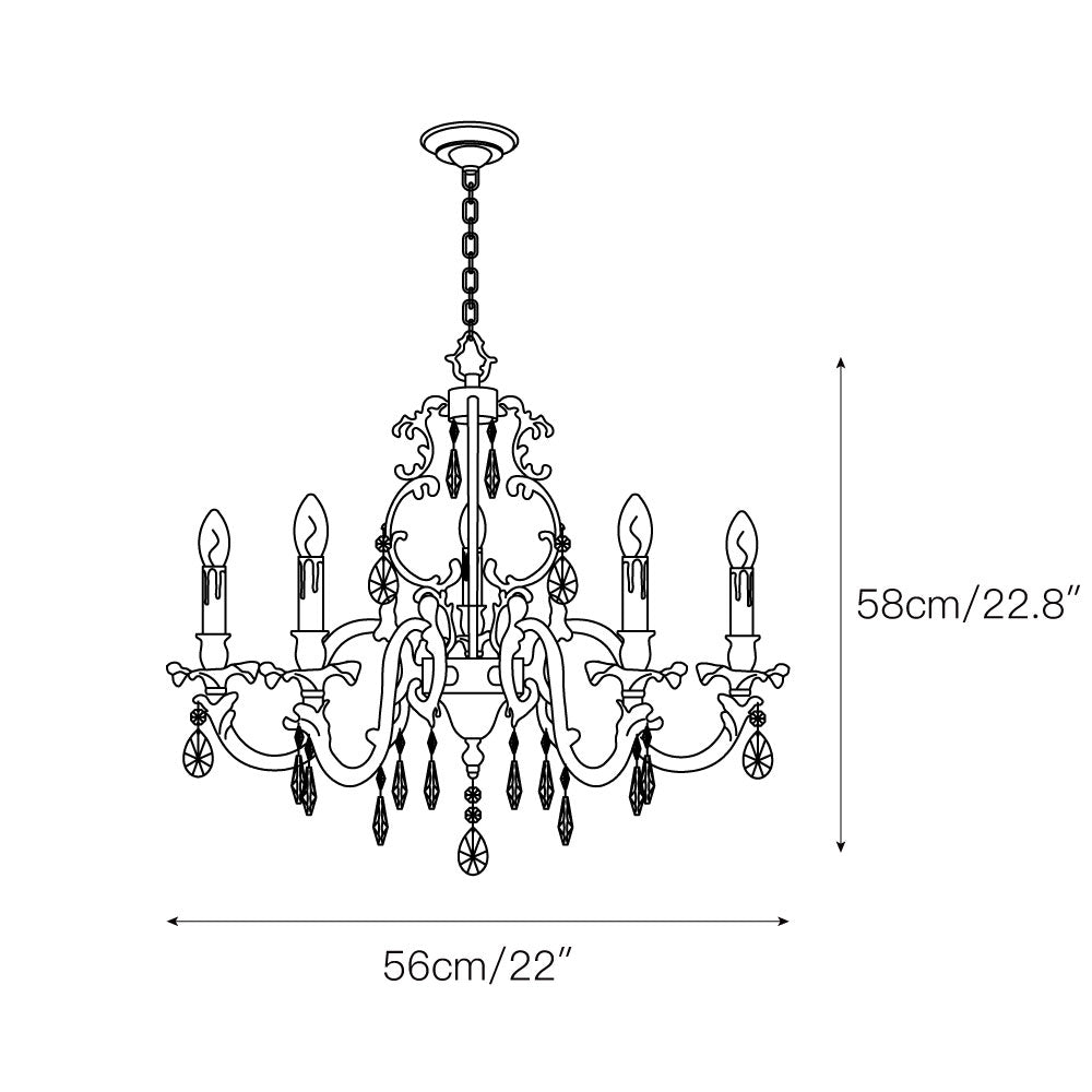 Lampadario classico Feneli