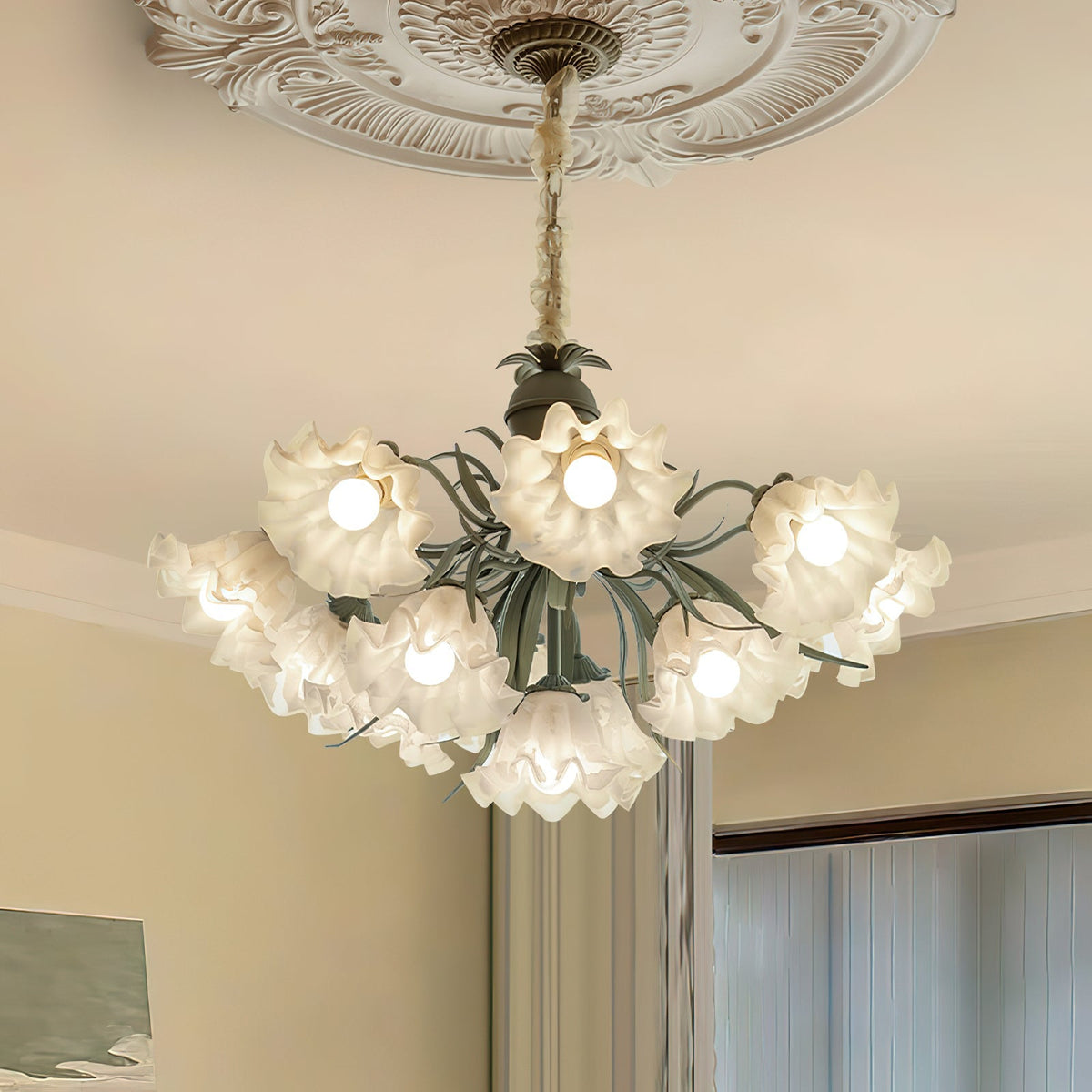 Lily of the Valley Flower Chandelier – detail 15