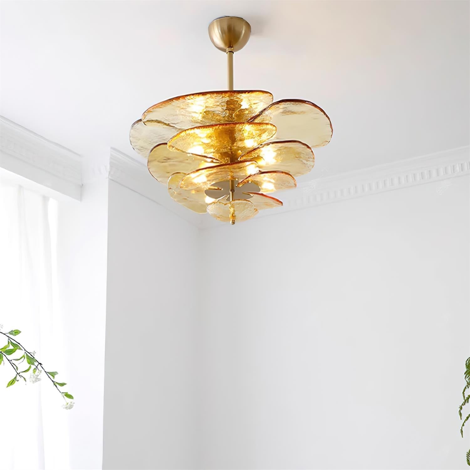 Lampadario a cascata Velenessa
