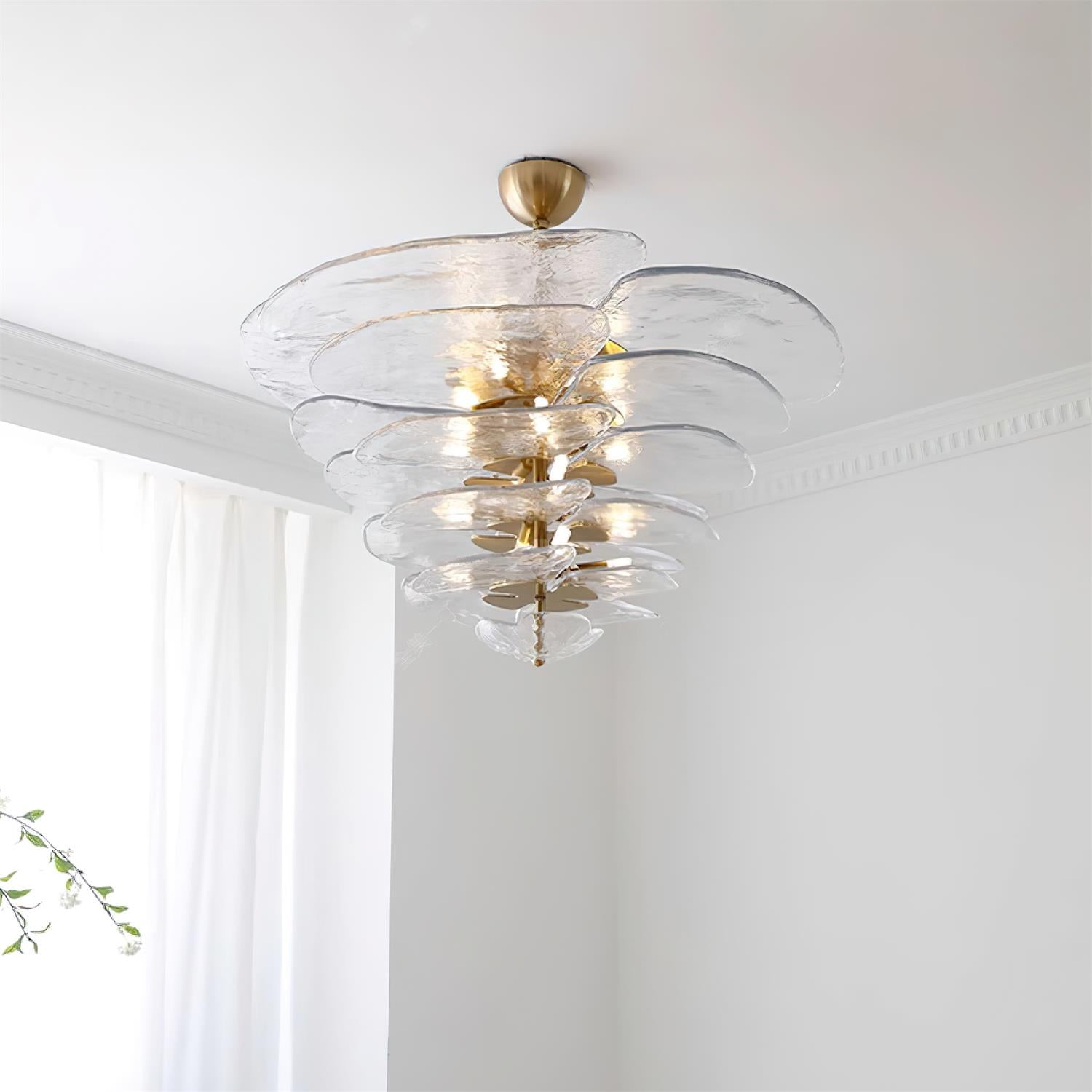 Lampadario a cascata Velenessa