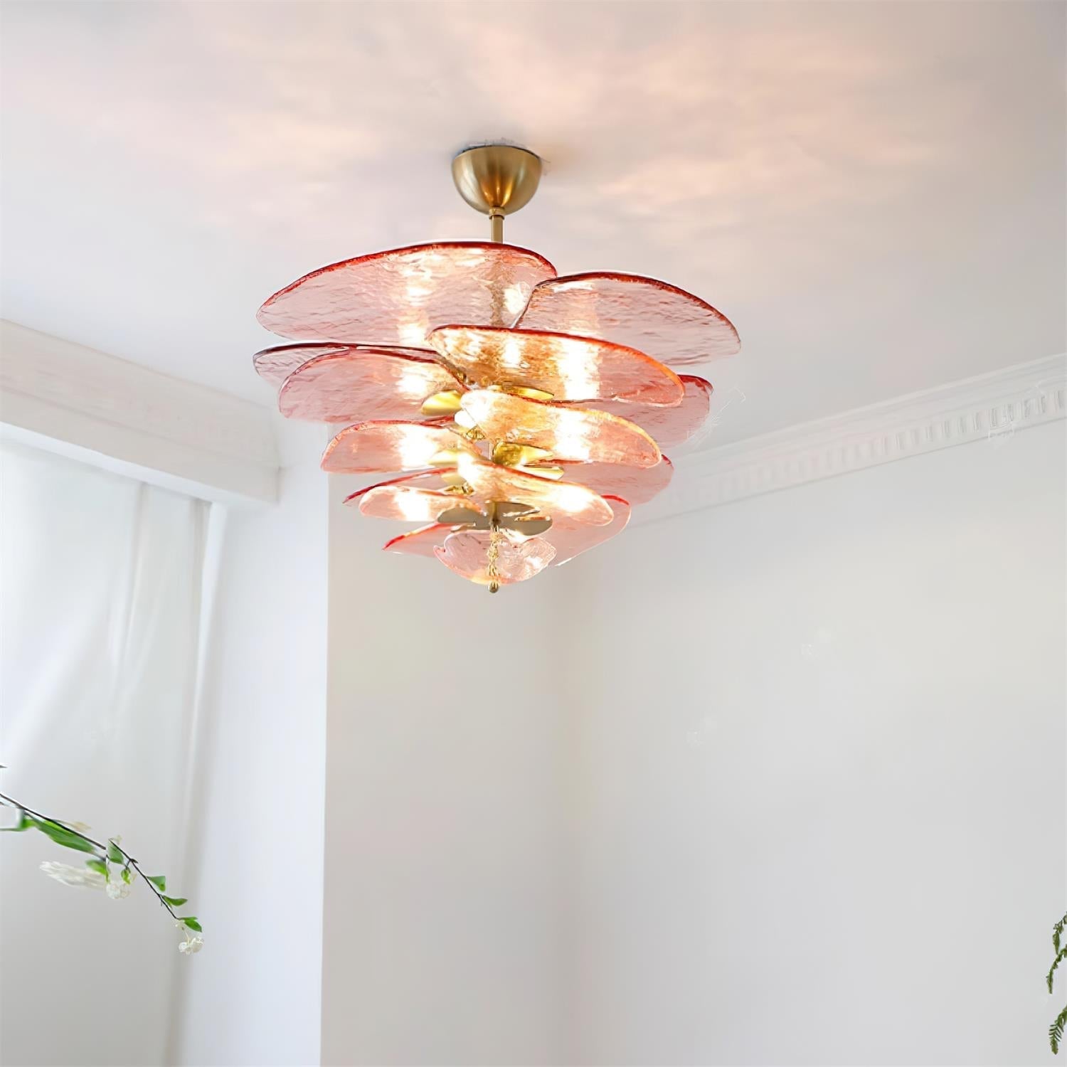Lampadario a cascata Velenessa