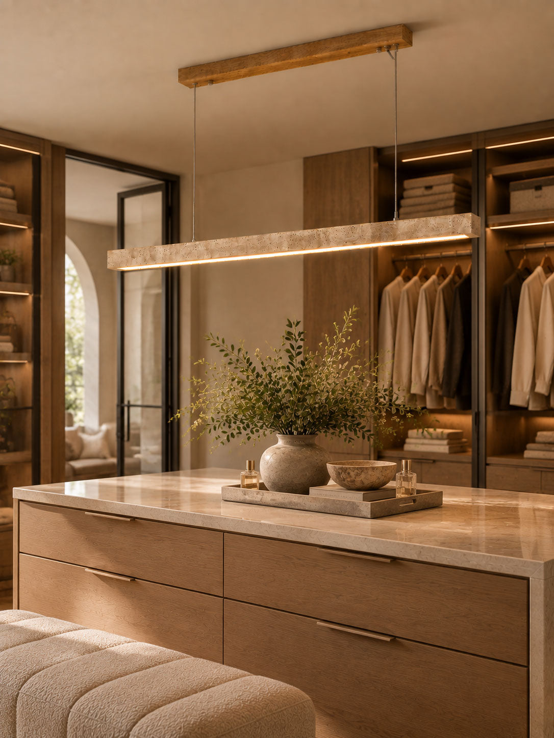 Lampada a sospensione lineare Celiali